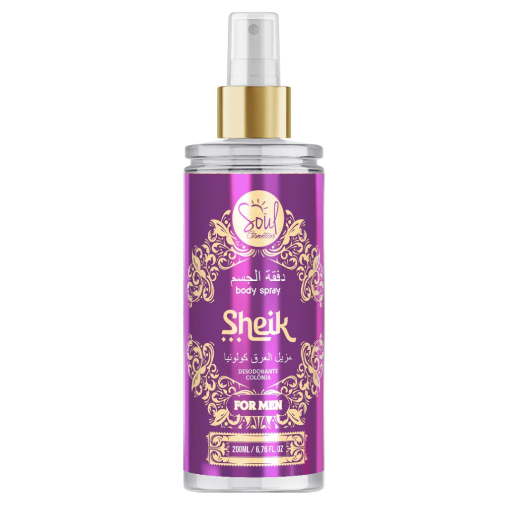 BODY SPRAY SHEIK FOR MEN 200ML SOUL– Bio Cosméticos Distribuidora