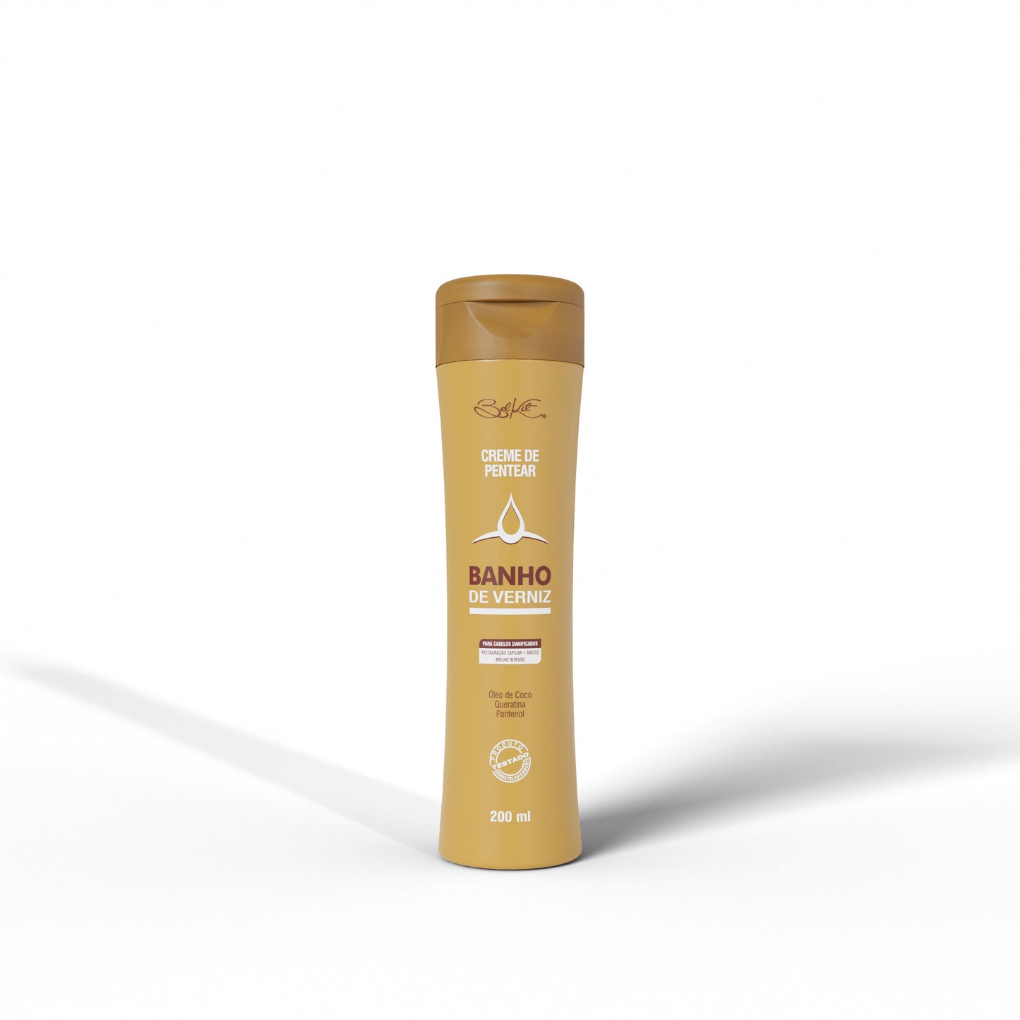 CREME DE PENTEAR BANHO DE VERNIZ CAPILAR 200ML BELKIT
