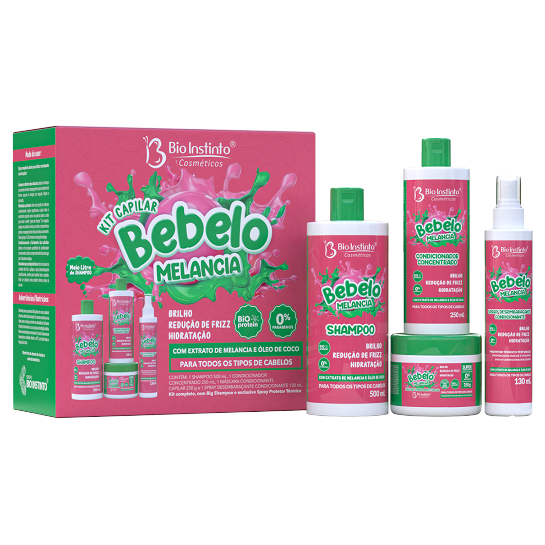 KIT CAPILAR BEBELO MELANCIA 4 ITENS BIO INSTINTO