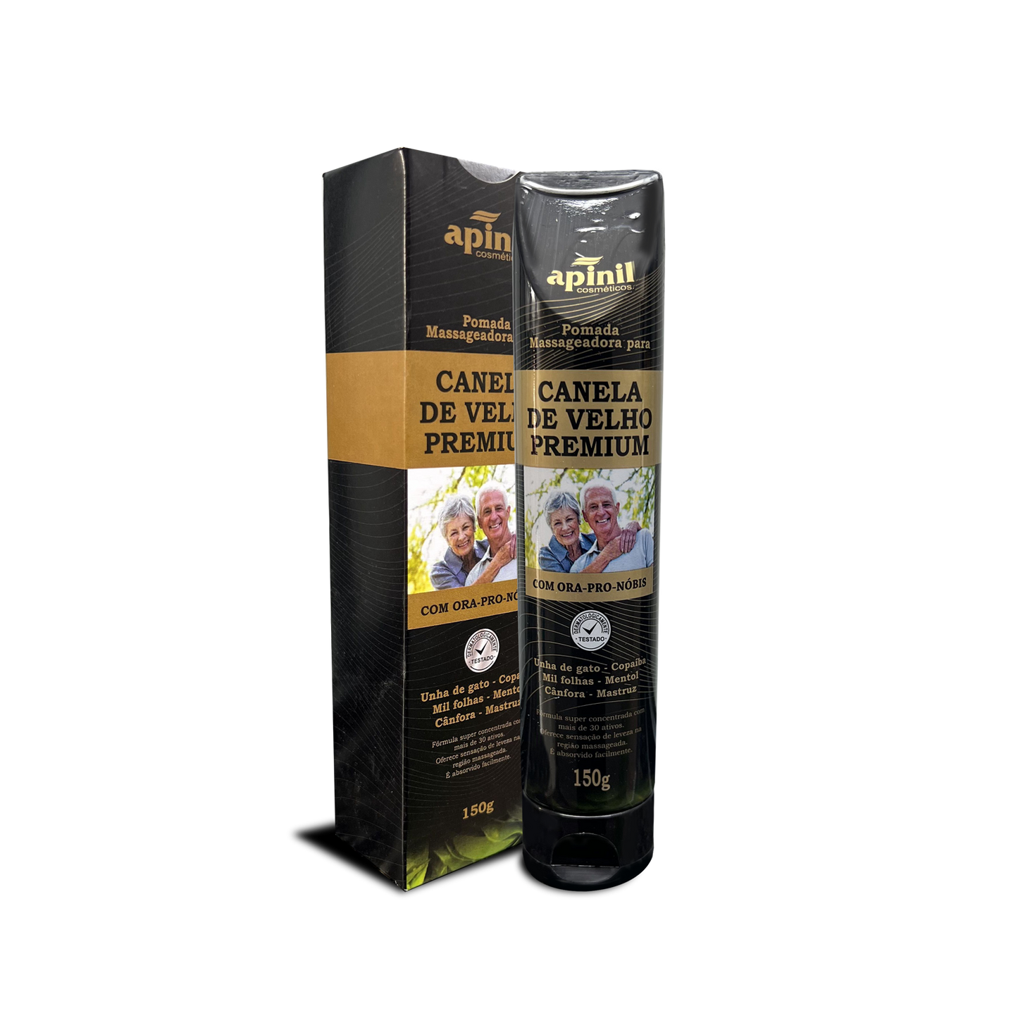 POMADA CANELA DE VELHO PREMIUM COM ORA PRO-NOBIS 150G APINIL