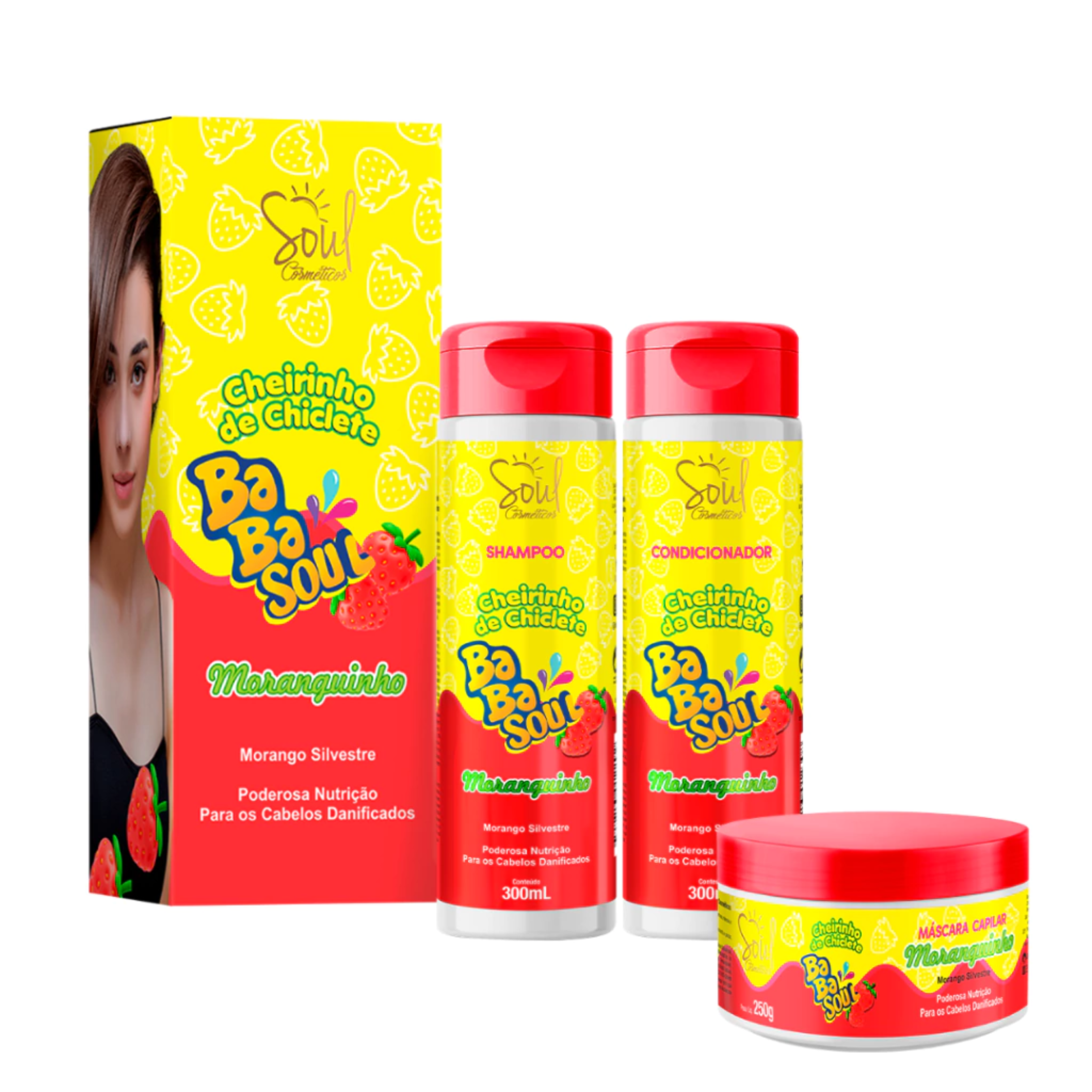 KIT CAPILAR BABASOUL MORANGUINHO SOUL– Bio Cosméticos Distribuidora