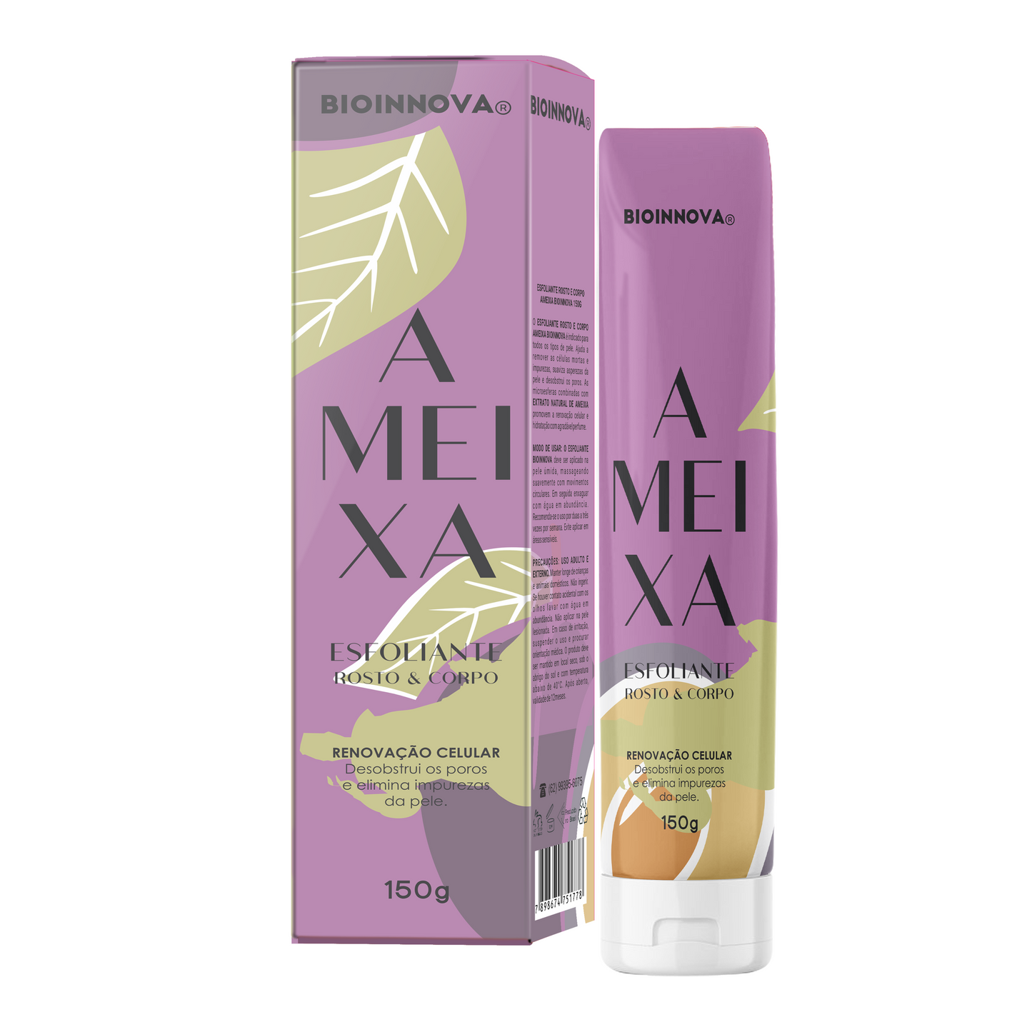 ESFOLIANTE ROSTO E CORPO AMEIXA 150G BIOINNOVA