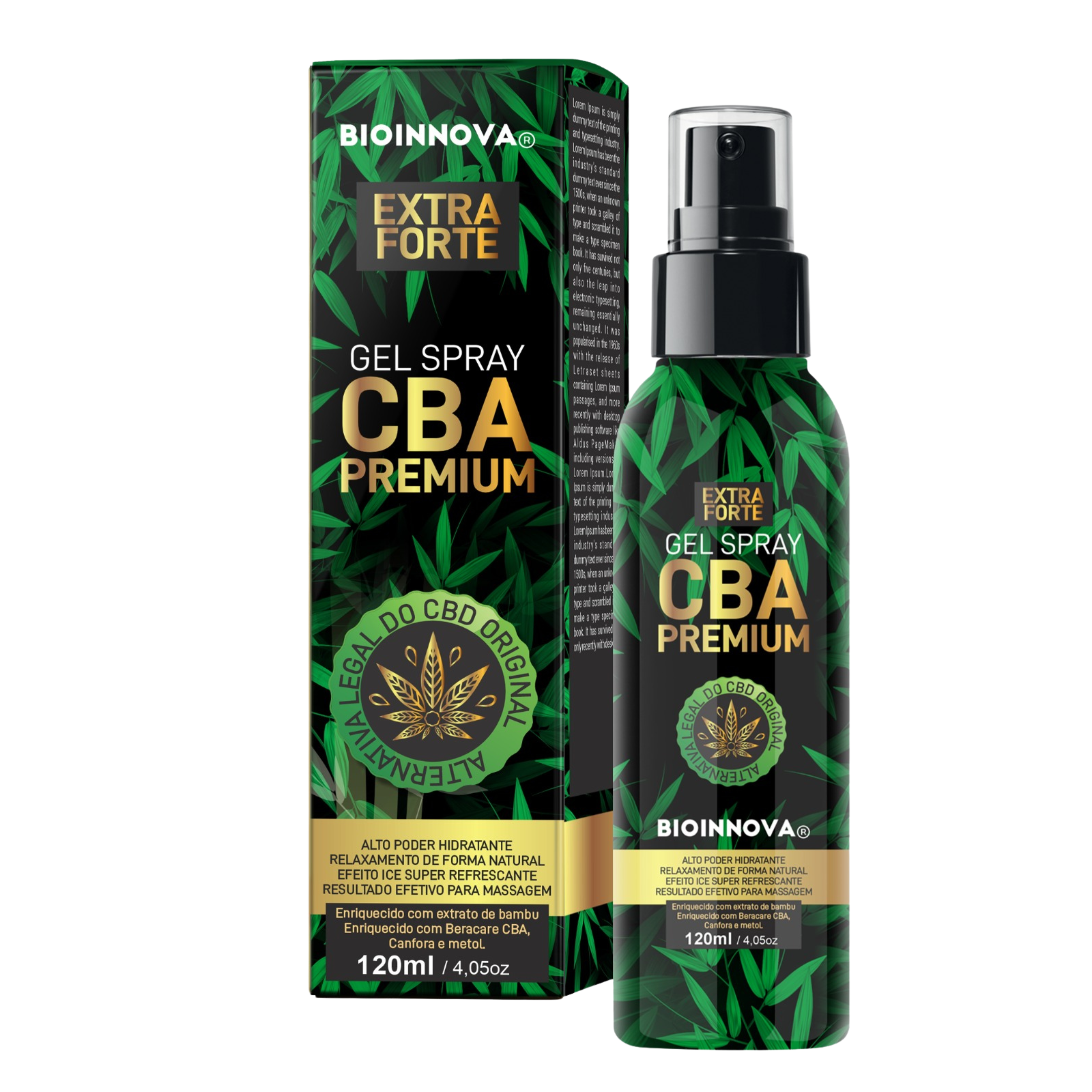 GEL SPRAY CBA PREMIUM EXTRA FORTE 120ML BIOINNOVA– Bio Cosméticos