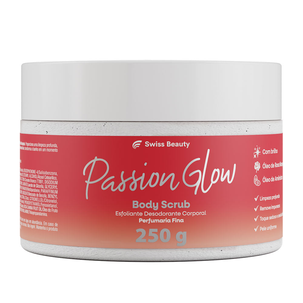 ESFOLIANTE DESODORANTE CORPORAL PASSION GLOW 250G SWISS BEAUTY BELKIT