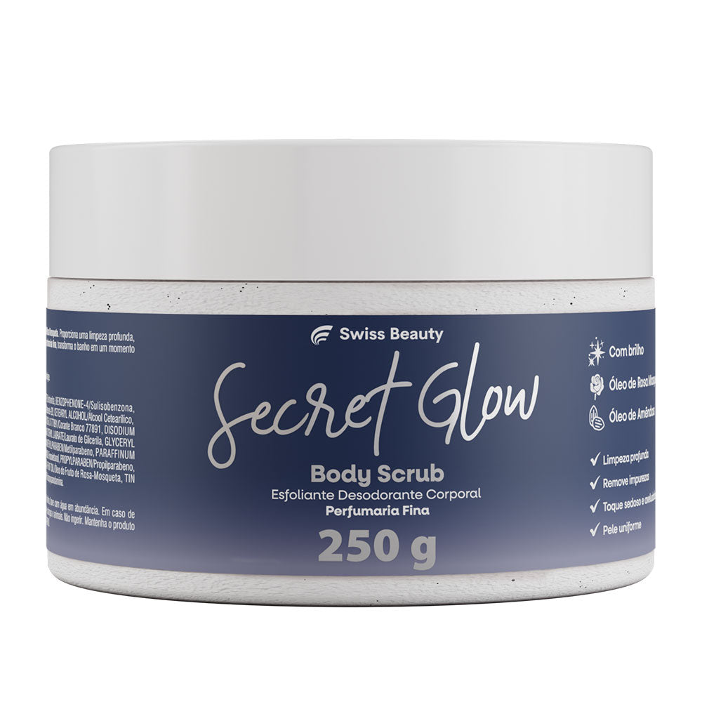 ESFOLIANTE DESODORANTE CORPORAL SECRET GLOW 250G SWISS BEAUTY BELKIT