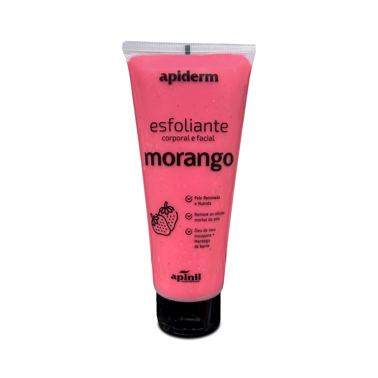 ESFOLIANTE CORPORAL E FACIAL MORANGO 190G APINIL