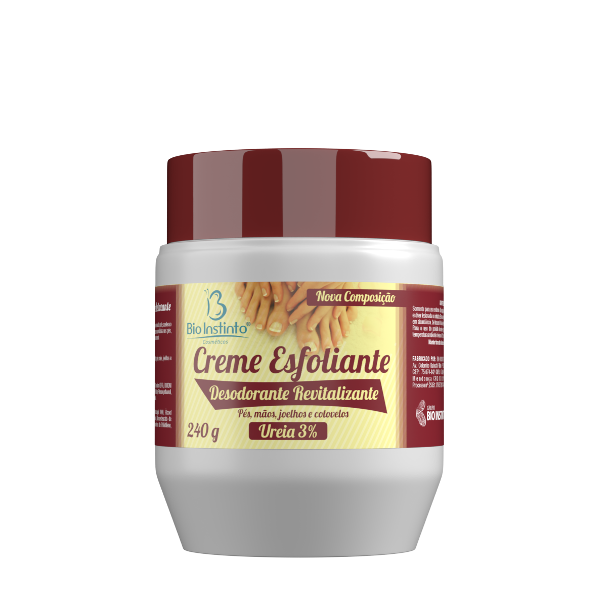 CREME ESF REV PES E MAOS 240G BIO INSTINTO