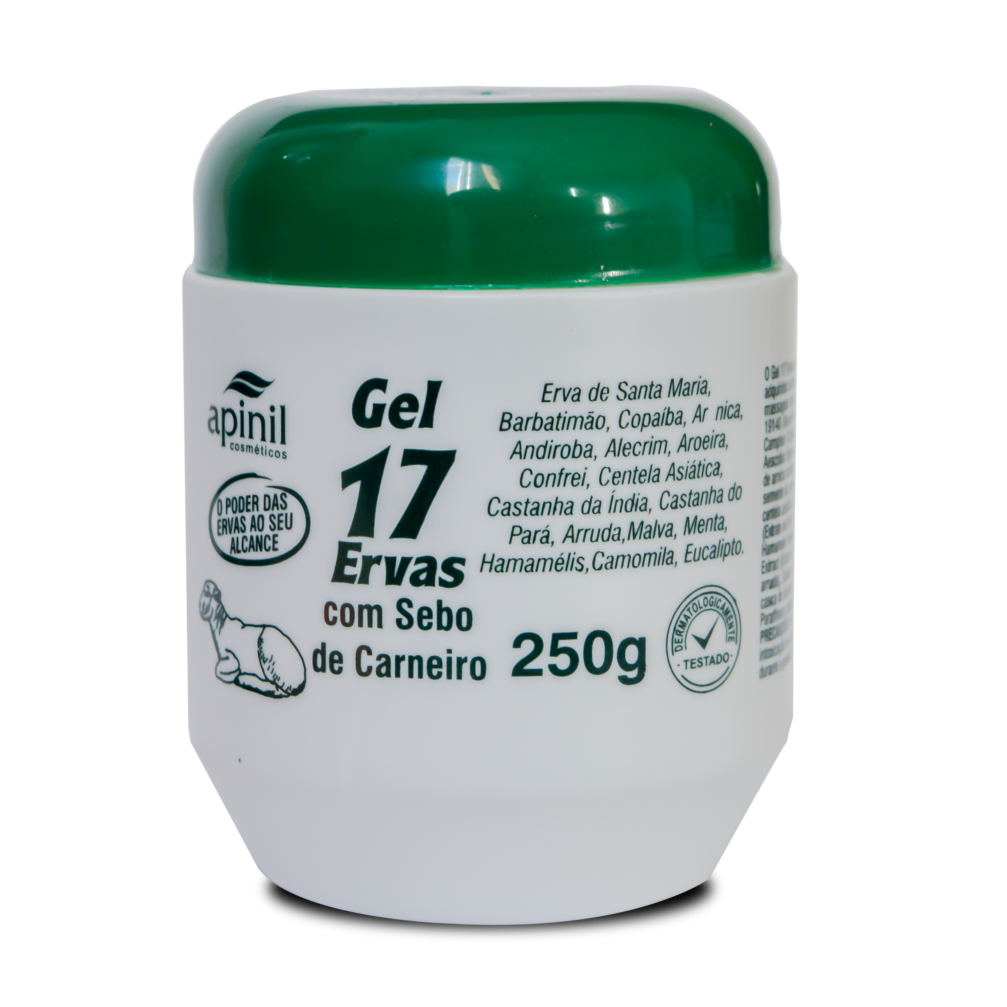 GEL 17 ERVAS COM SEBO DE CARNEIRO 250G APINIL