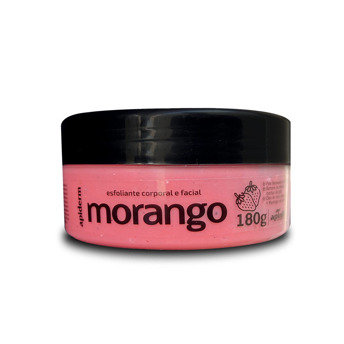 ESFOLIANTE CORPORAL E FACIAL MORANGO 180G APINIL