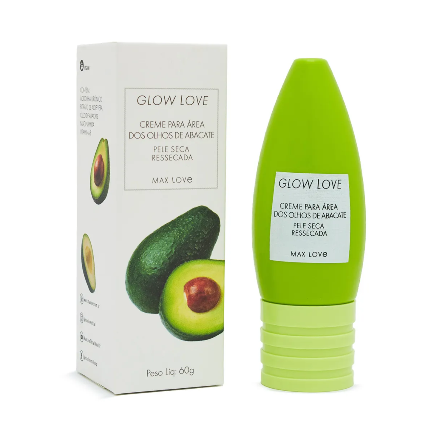 BOX C/ 36 GLOW LOVE CREME PARA AREA OLHOS DE ABACATE 60G MAX LOVE