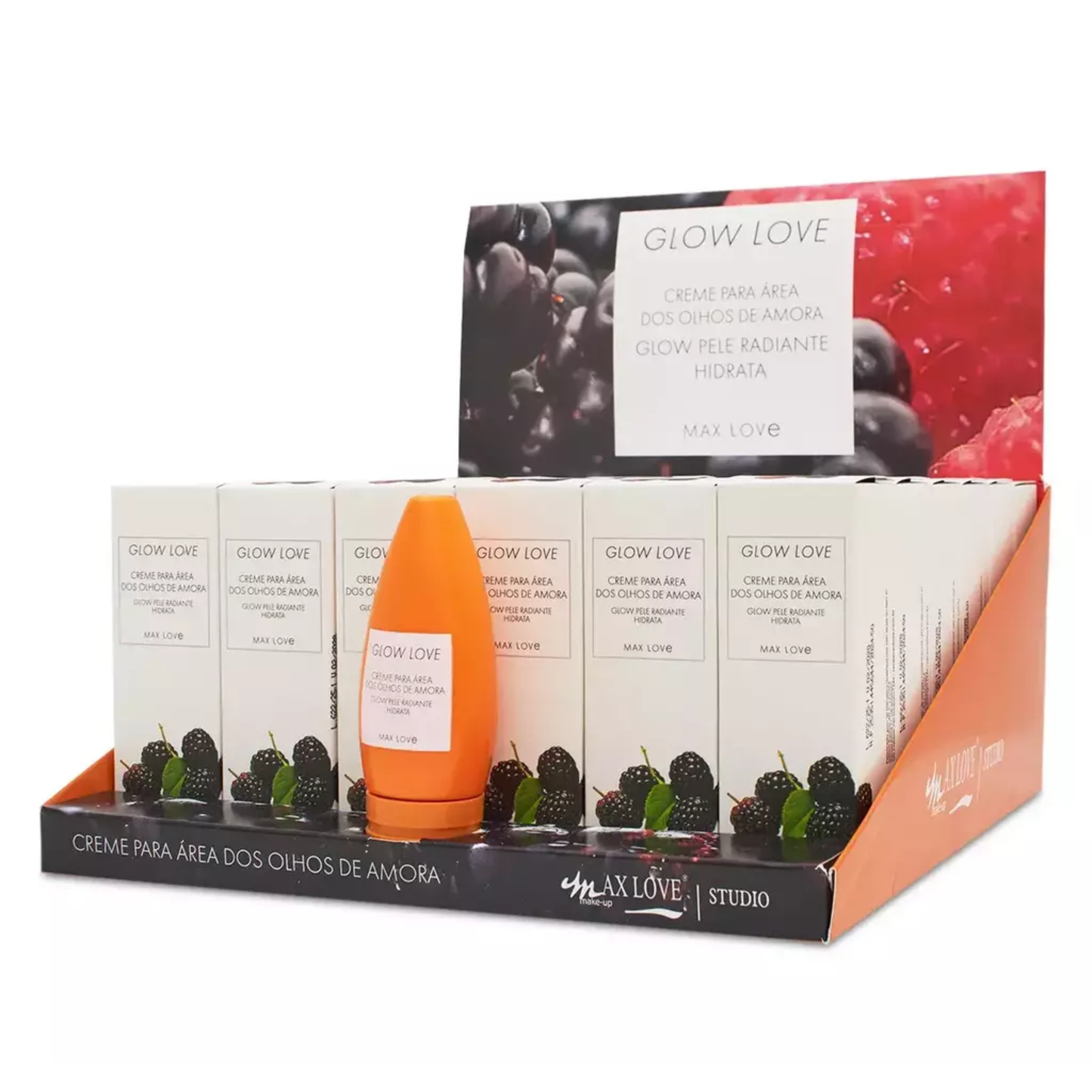 BOX C/ 36 GLOW LOVE CREME PARA AREA OLHOS DE AMORA 60G MAX LOVE