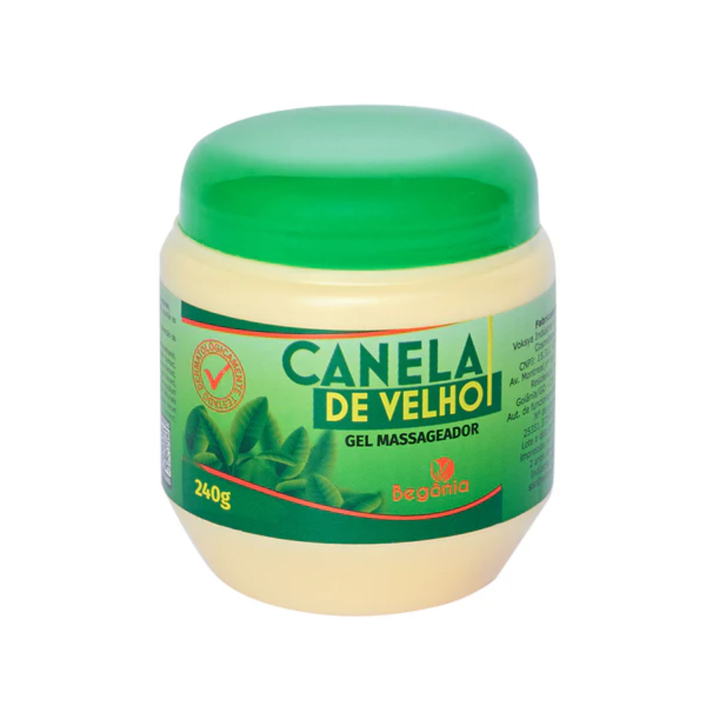 GEL MASSAGEADOR CANELA DE VELHO 240G BEGONIA