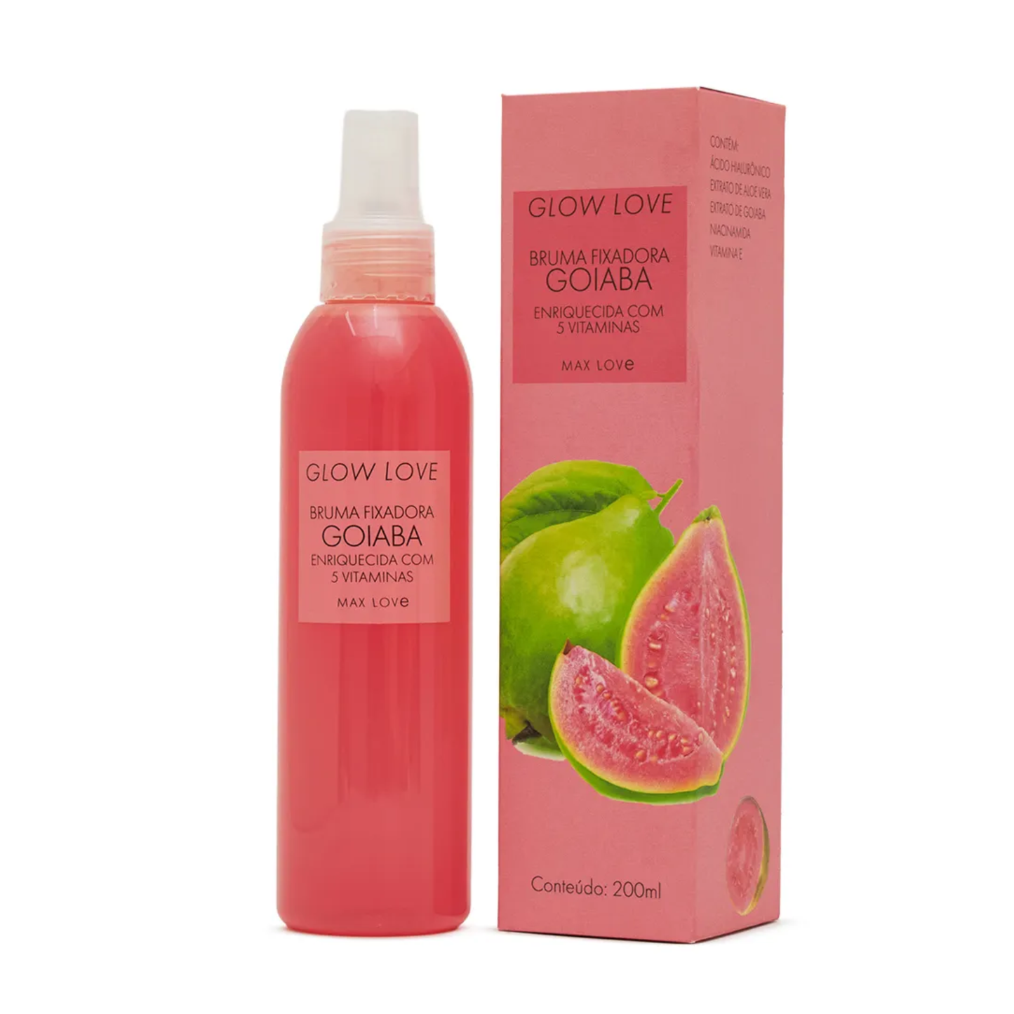 GLOW LOVE BRUMA FIXADORA GOIABA 200ML MAX LOVE