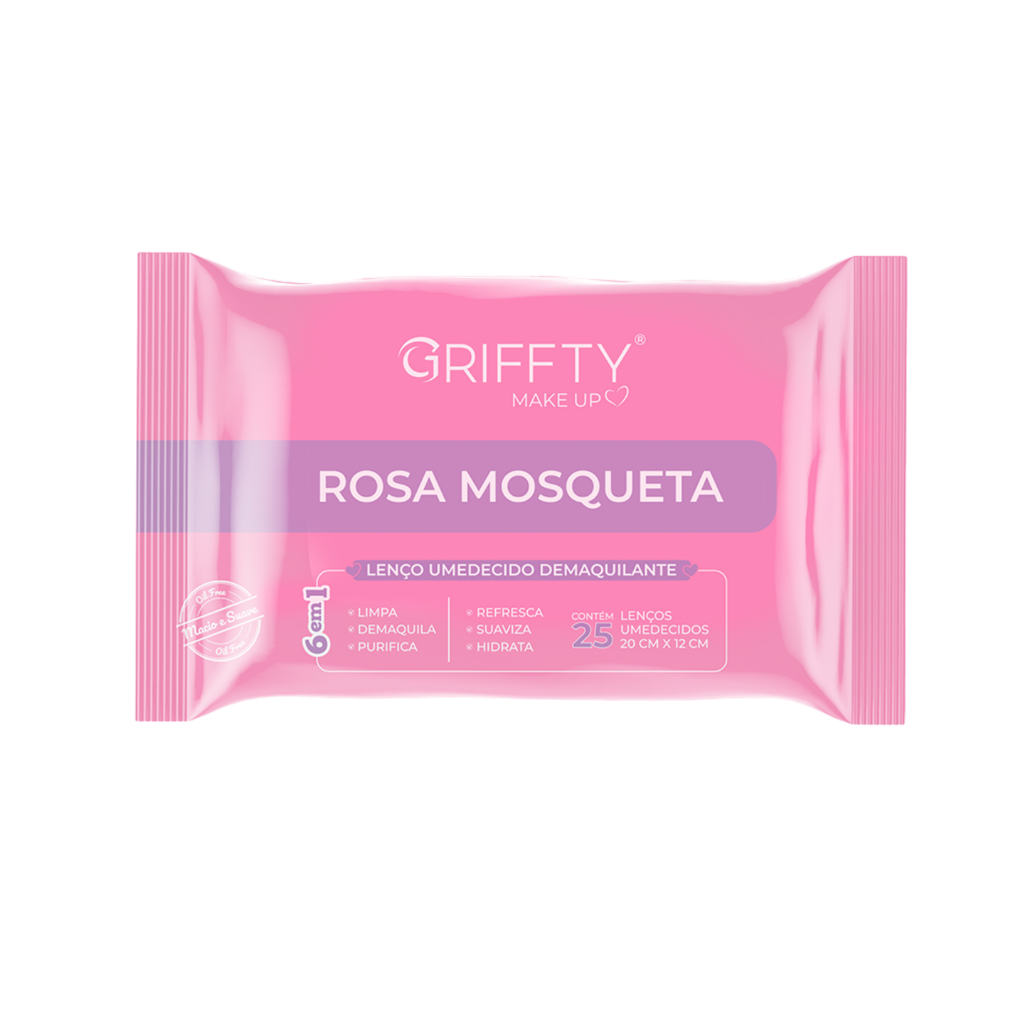 LENCO DEMAQUILANTE ROSA MOSQUETA C/25UN GRIFFTY