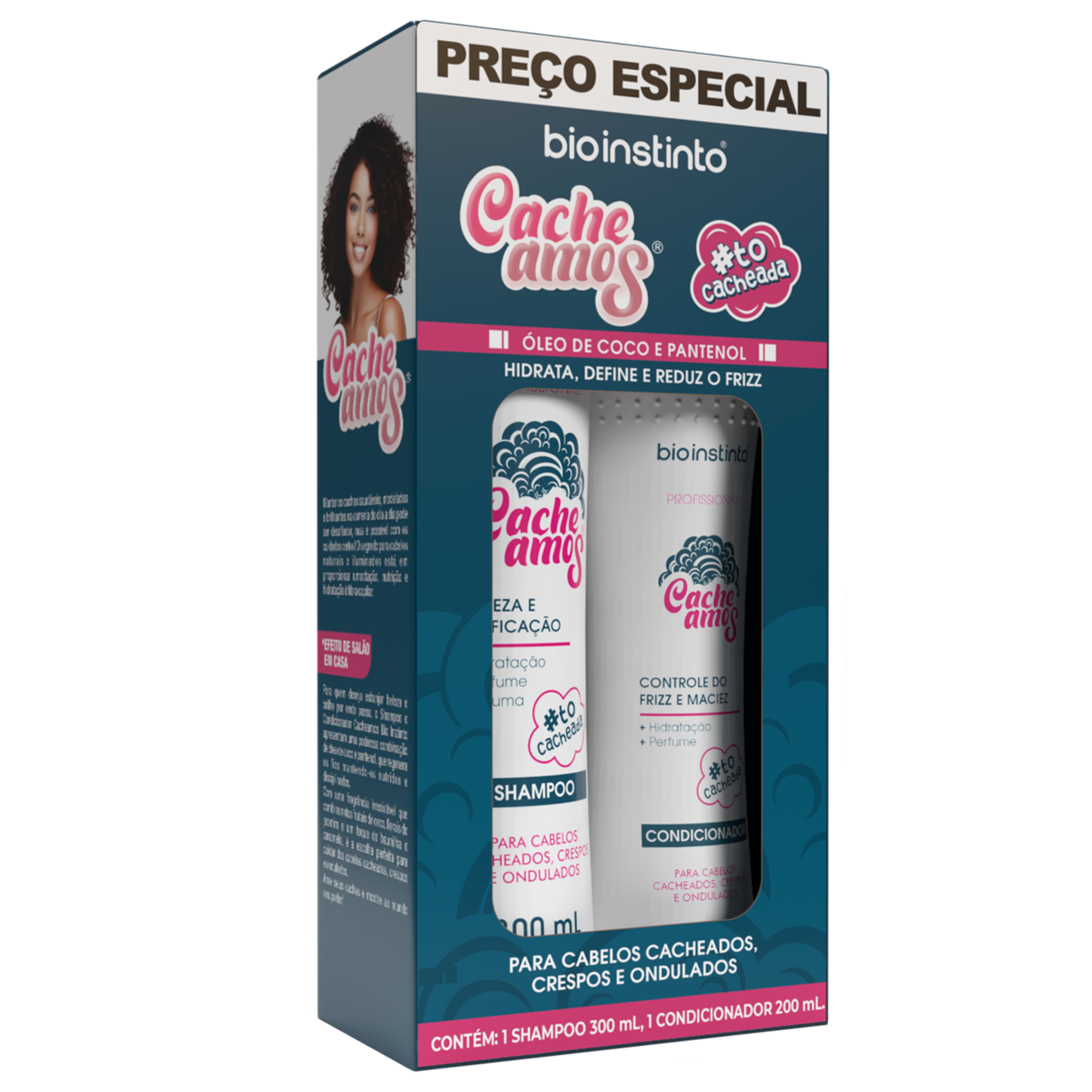 KIT CAPILAR CACHEAMOS 2 ITENS BIO INSTINTO
