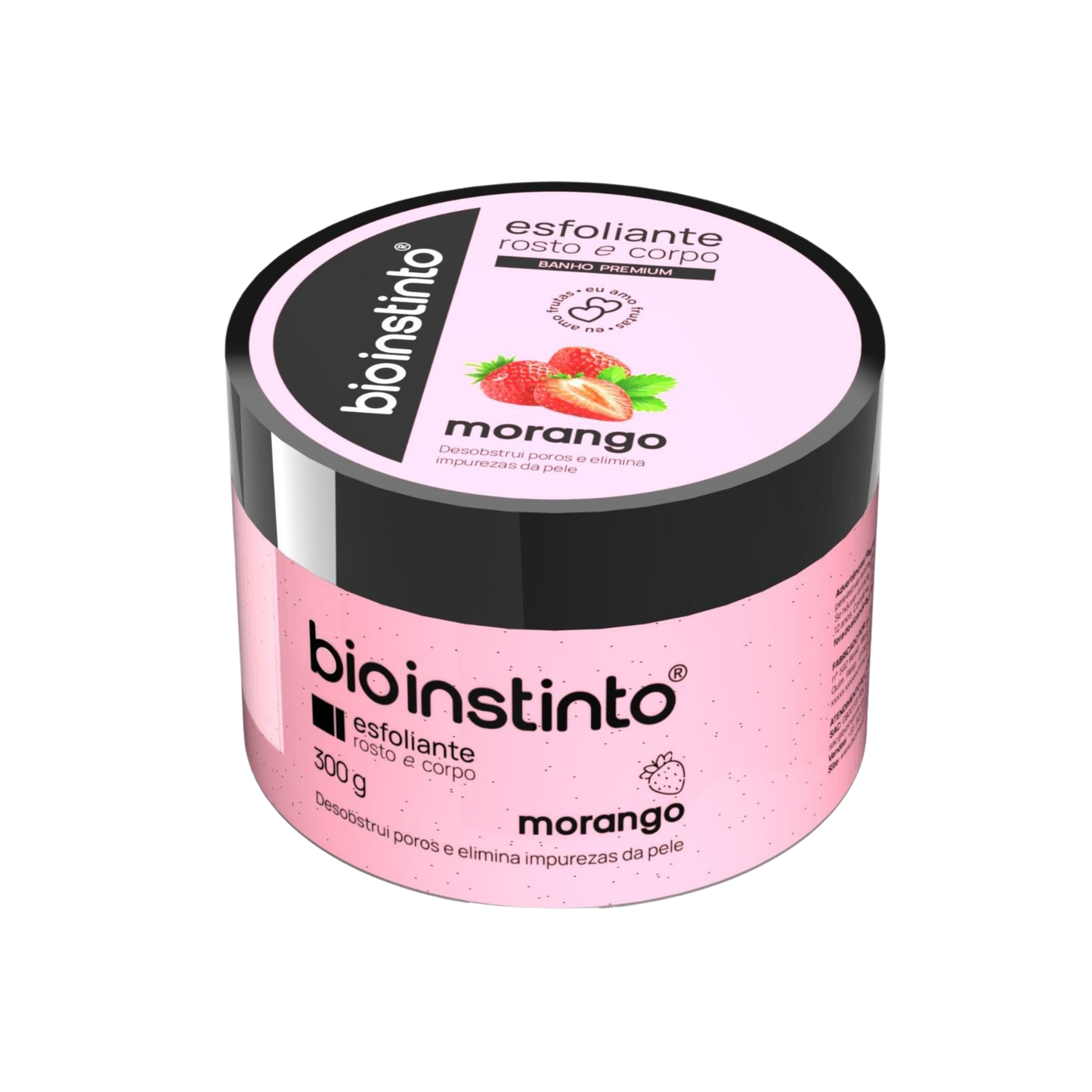 ESFOLIANTE ROSTO E CORPO MORANGO 300G BIO INSTINTO