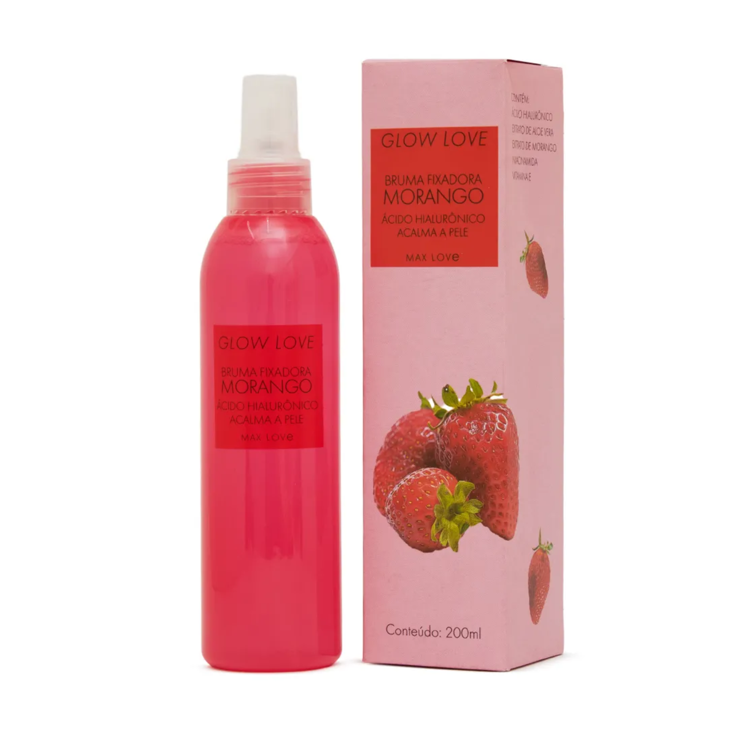 GLOW LOVE BRUMA FIXADORA MORANGO 200ML MAX LOVE