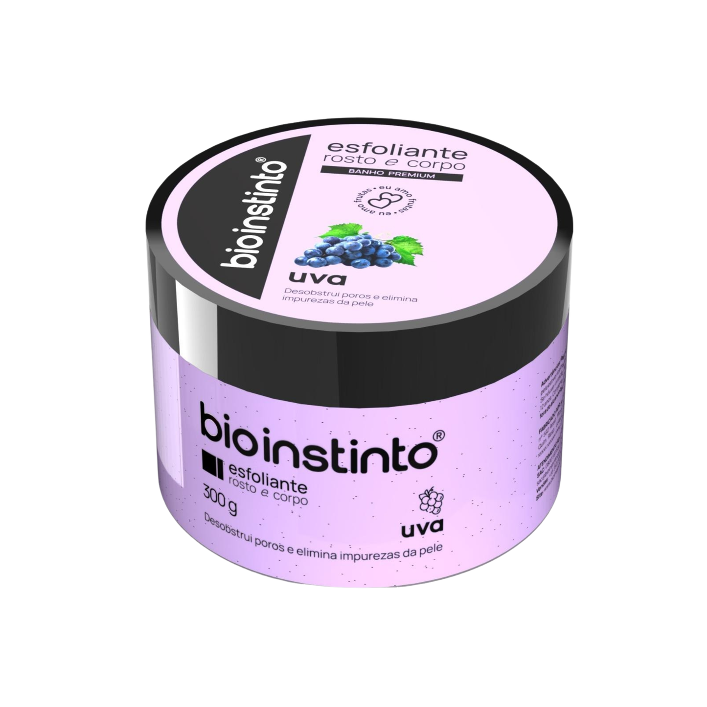 ESFOLIANTE ROSTO E CORPO UVA 300G BIO INSTINTO