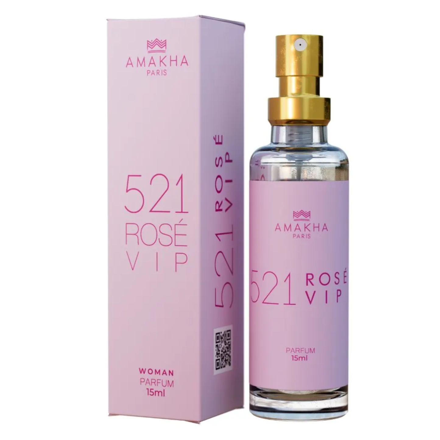 DEO COLONIA 521 VIP ROSE 15ML AMAKHA PARIS