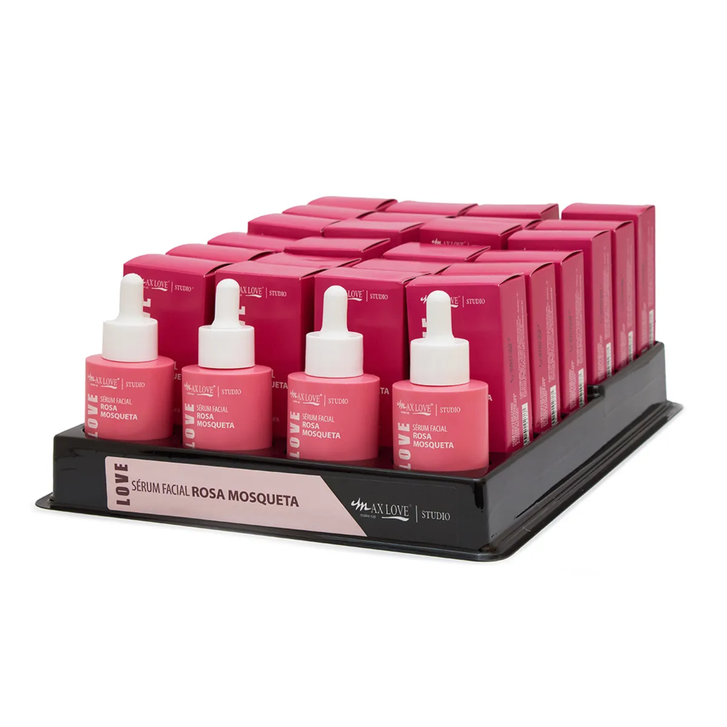 BOX C/ 24 SERUM FACIAL ROSA MOSQUETA 30ML MAX LOVE