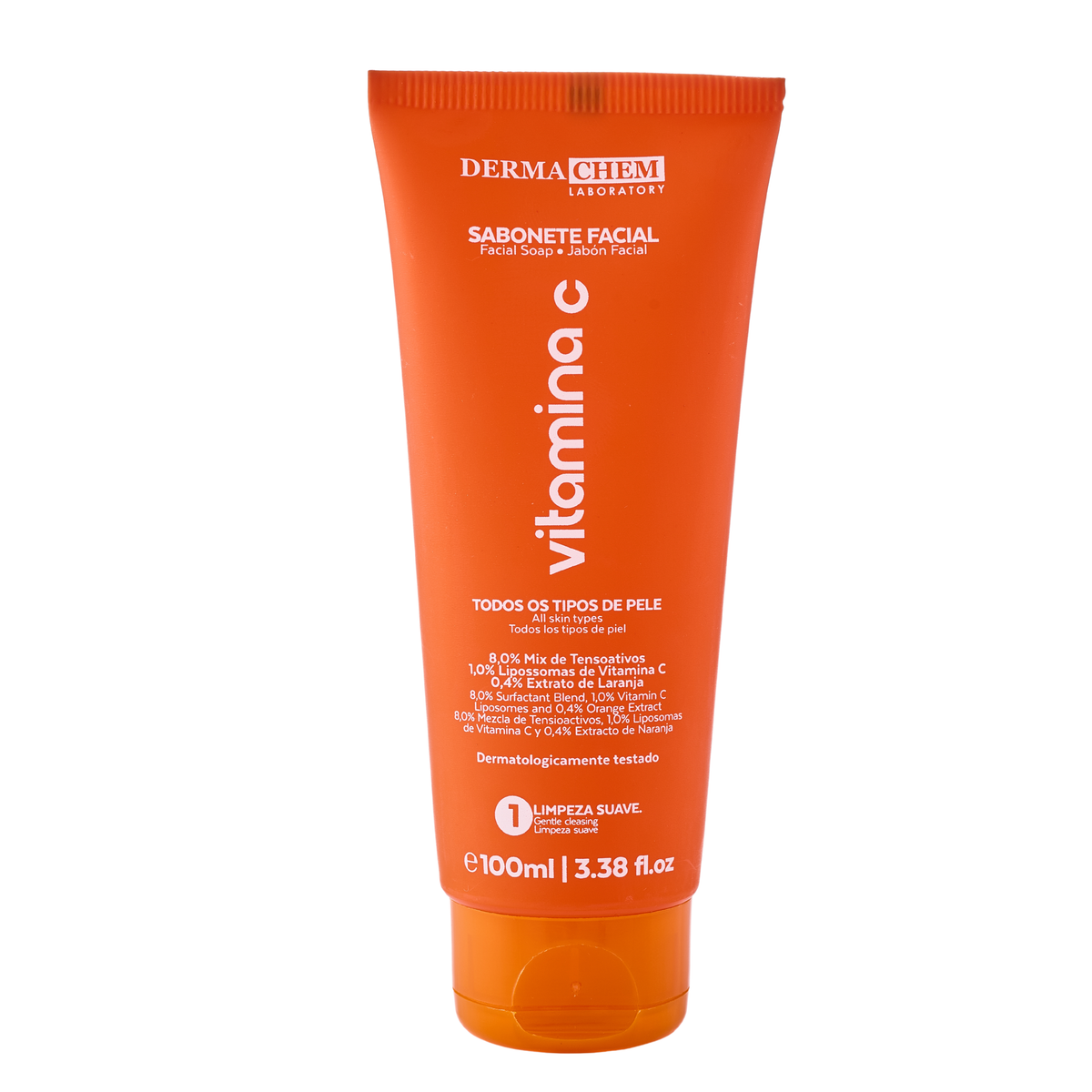 SABONETE FACIAL VITAMINA C ANTI IDADE 100ML DERMACHEM