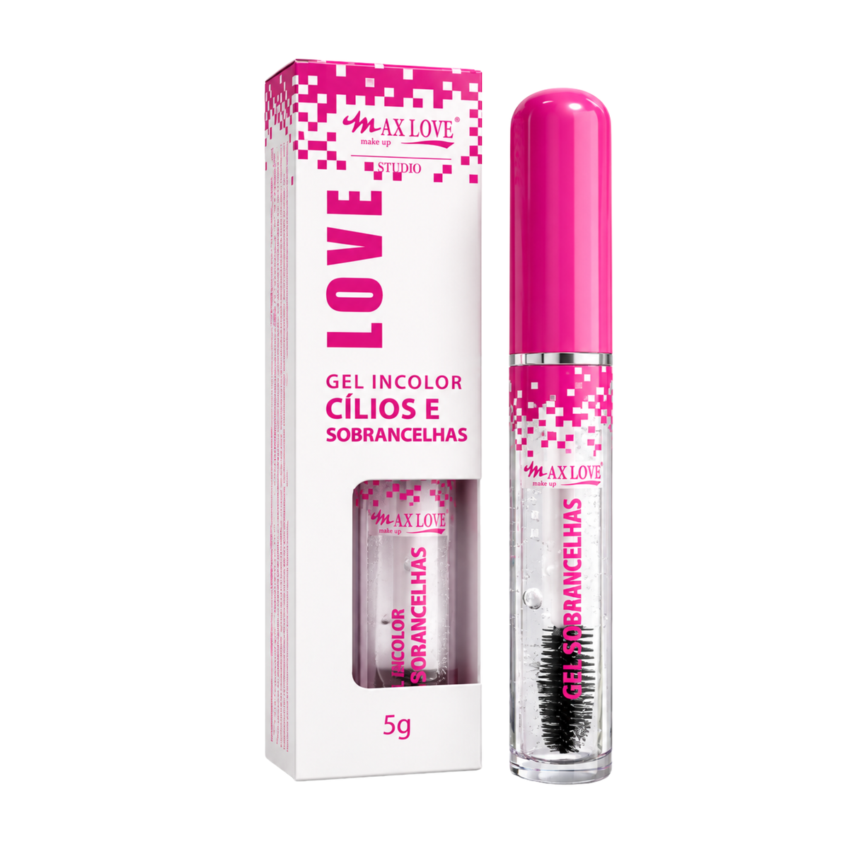 GEL INCOLOR PARA CILIOS E SOBRANCELHAS MAX LOVE