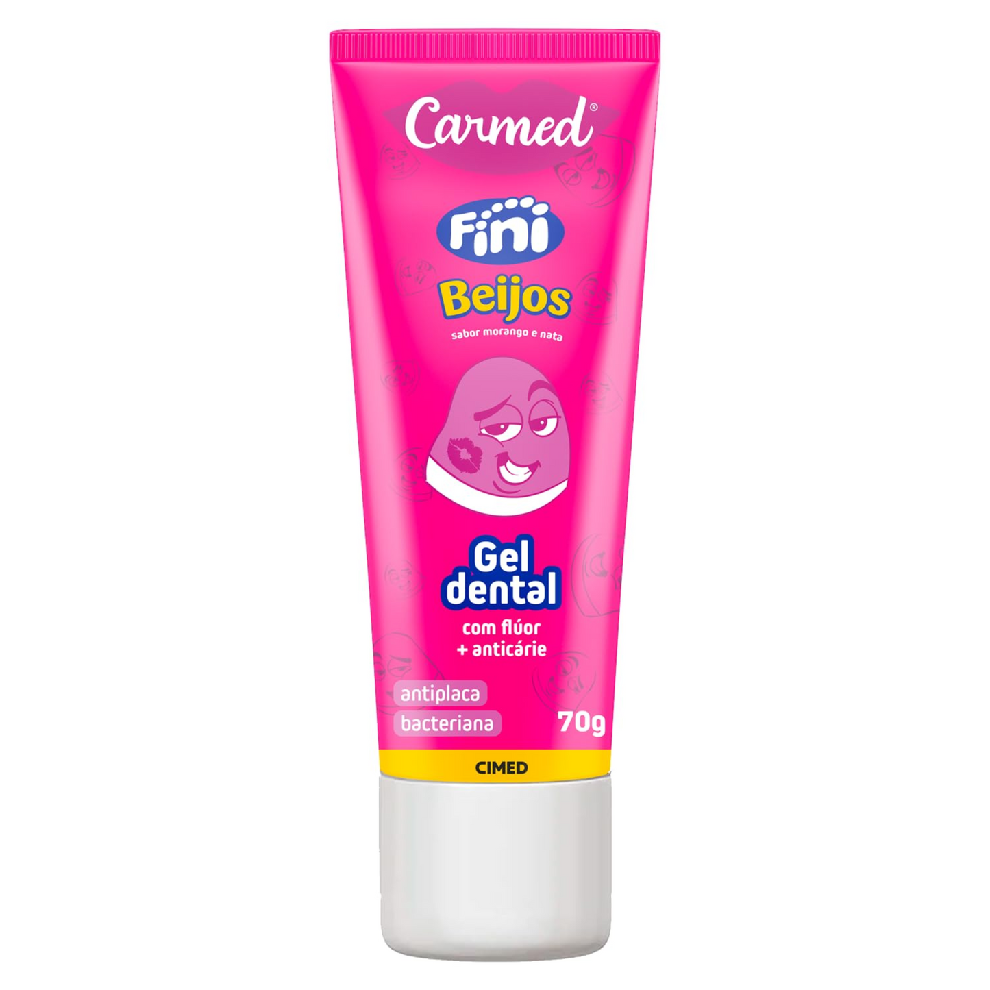 CARMED GEL DENTAL C/FLUOR BEIJINHOS 70G CIMED