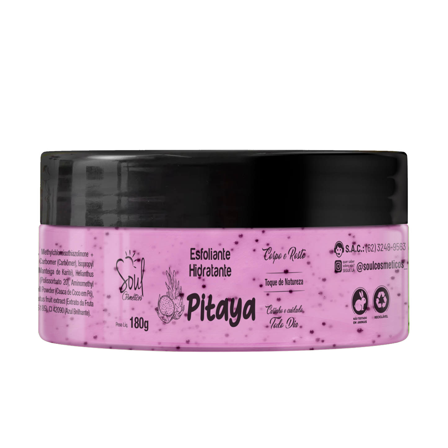 HIDRATANTE ESFOLIANTE PITAYA 180G SOUL