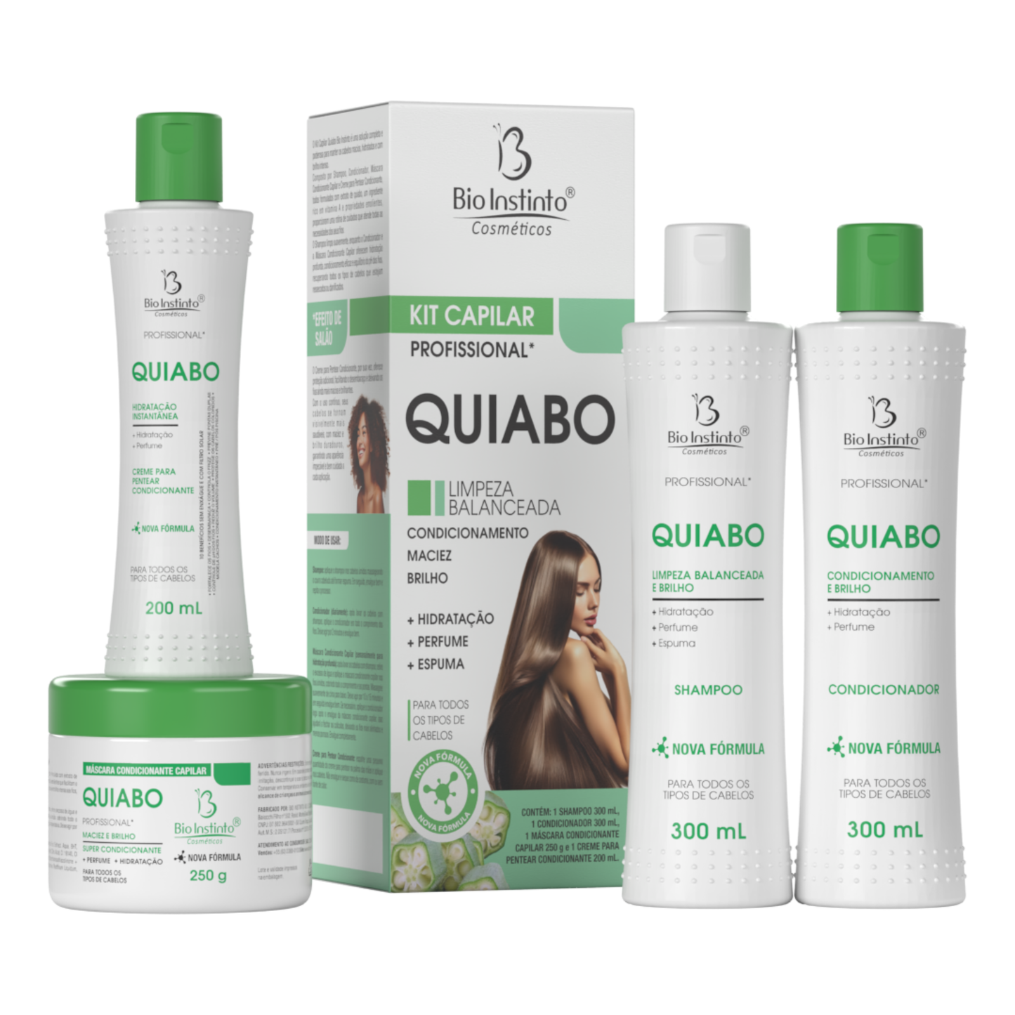 KIT CAPILAR QUIABO 4 ITENS BIO INSTINTO