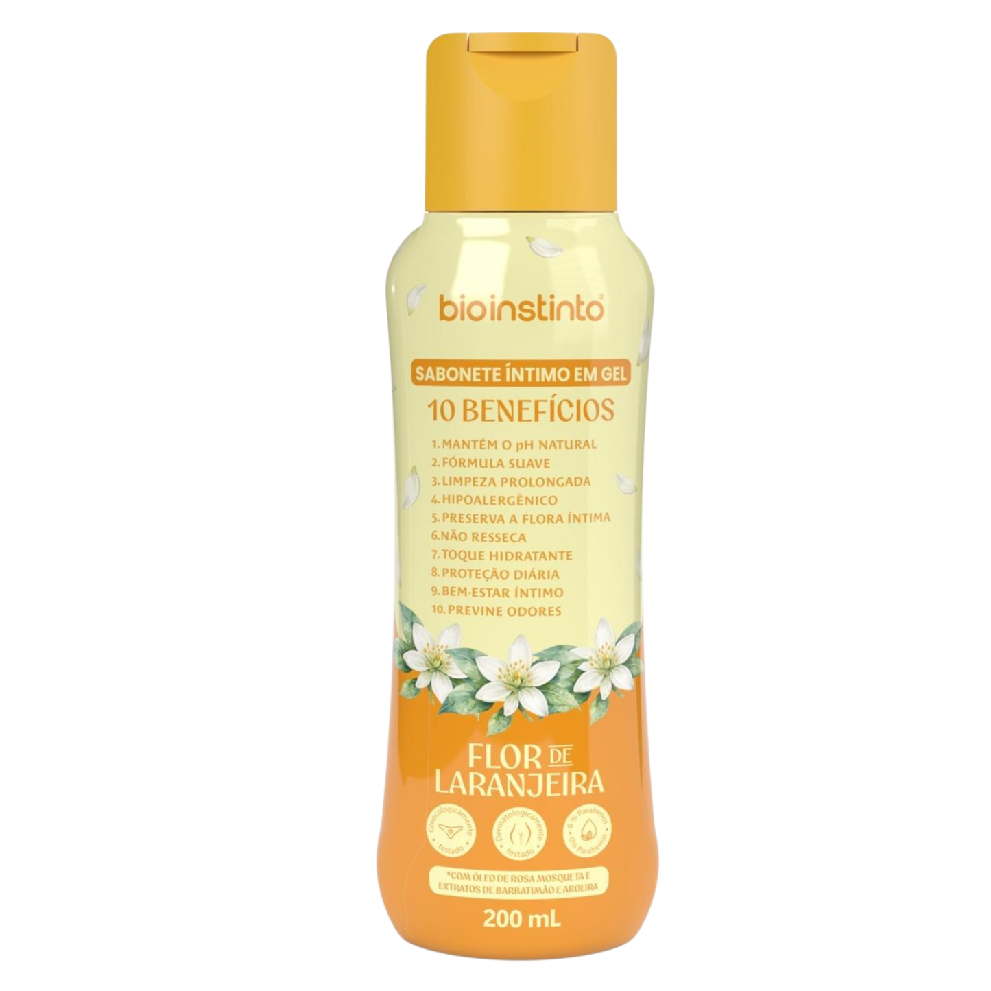 SABONETE INTIMO EM GEL 10 BENEFICIOS FLOR DE LARANJEIRA 200ML BIO INSTINTO