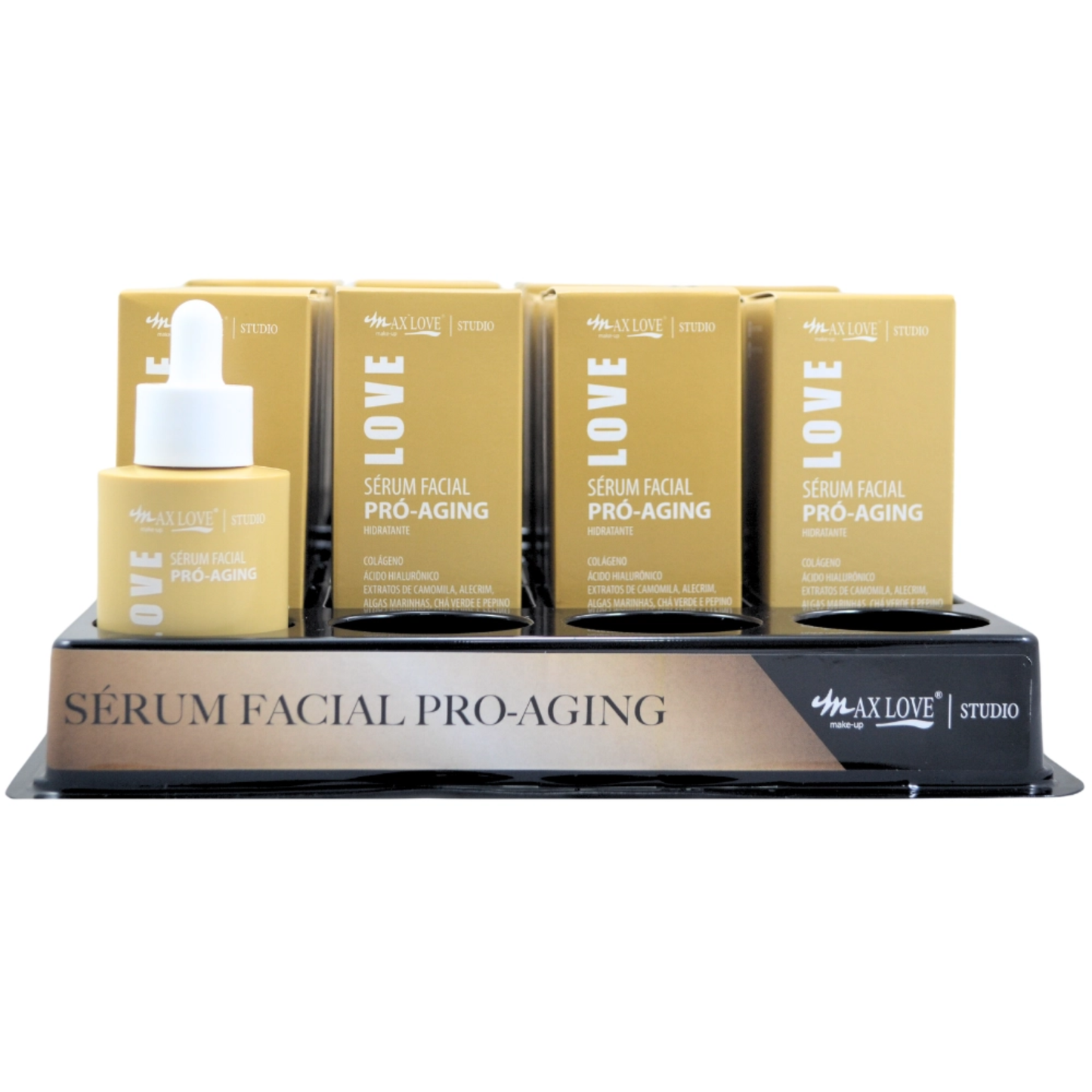 BOX C/ 24 SERUM FACIAL PRO AGING 30ML MAX LOVE