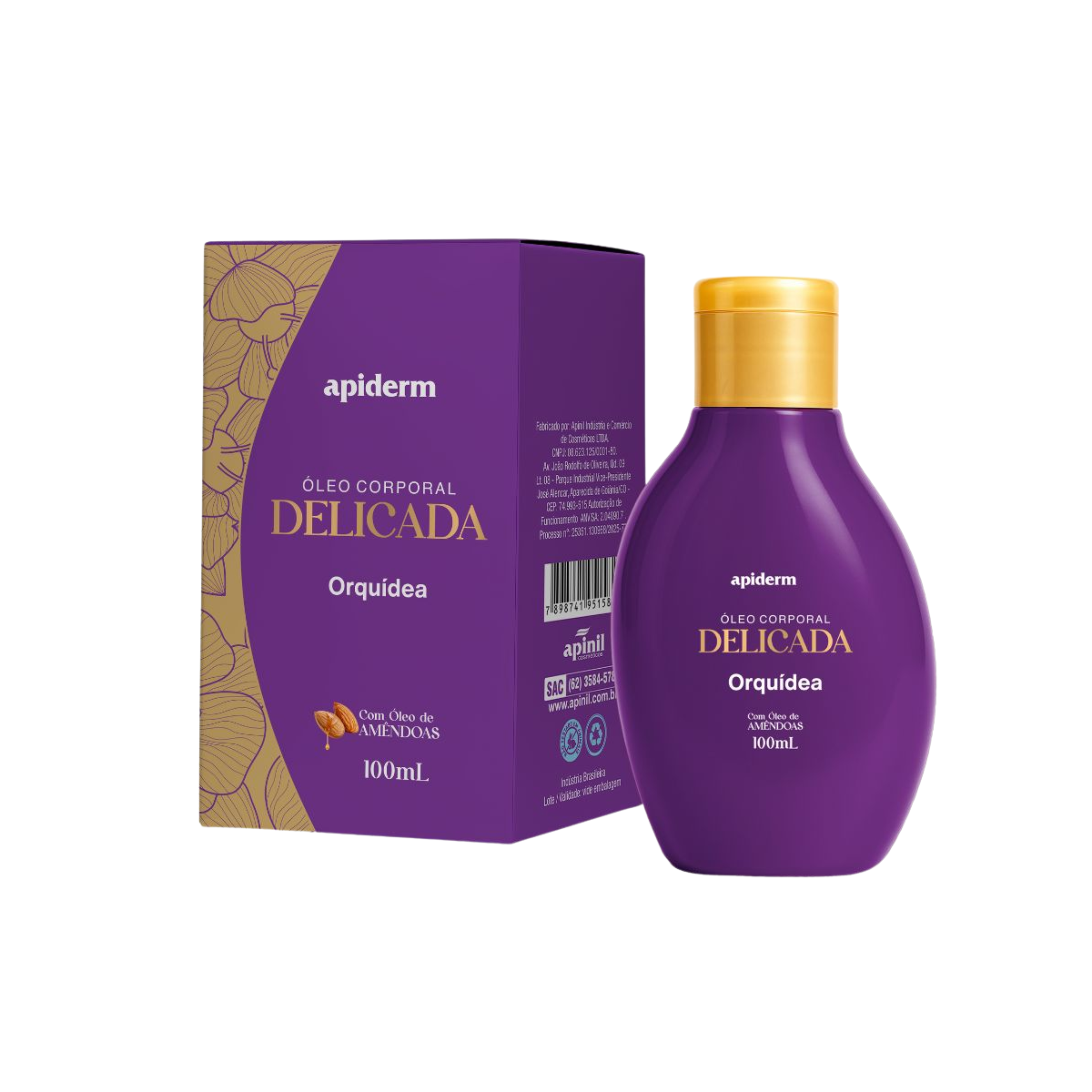 OLEO CORPORAL DELICADA 100ML APINIL– Bio Cosméticos Distribuidora