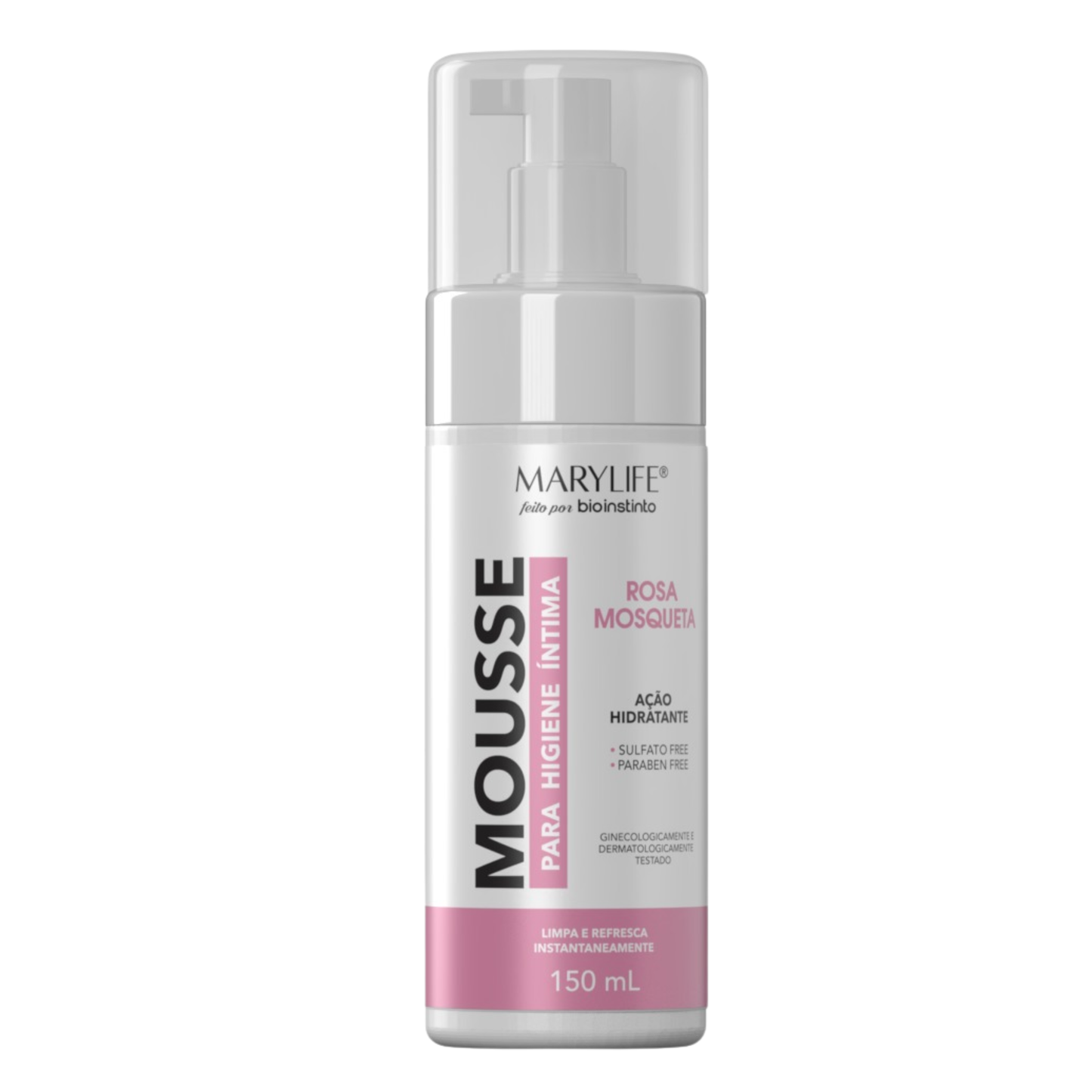 MOUSSE PARA HIGIENE INTIMA ROSA MOSQUETA 150ML MARY LIFE
