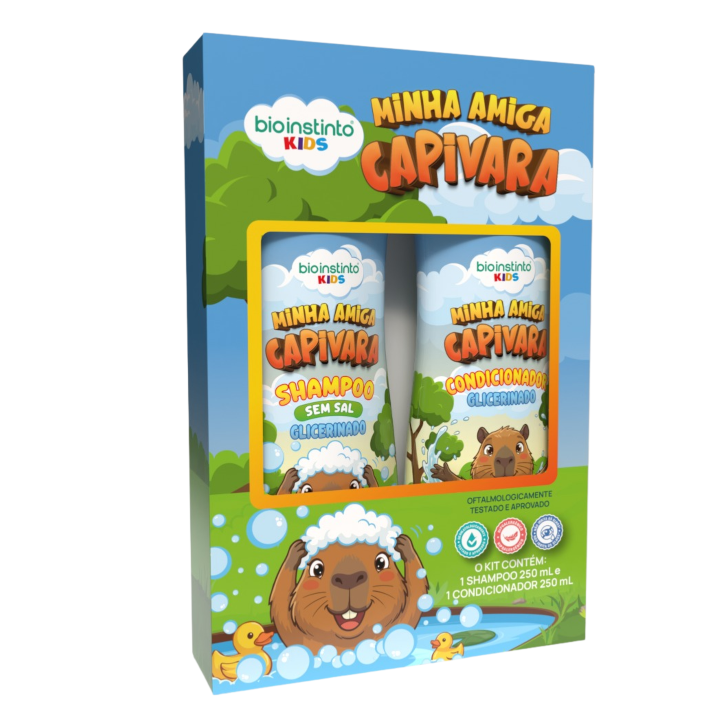 KIT CAPILAR MINHA AMIGA CAPIVARA KIDS 2 ITENS BIO INSTINTO