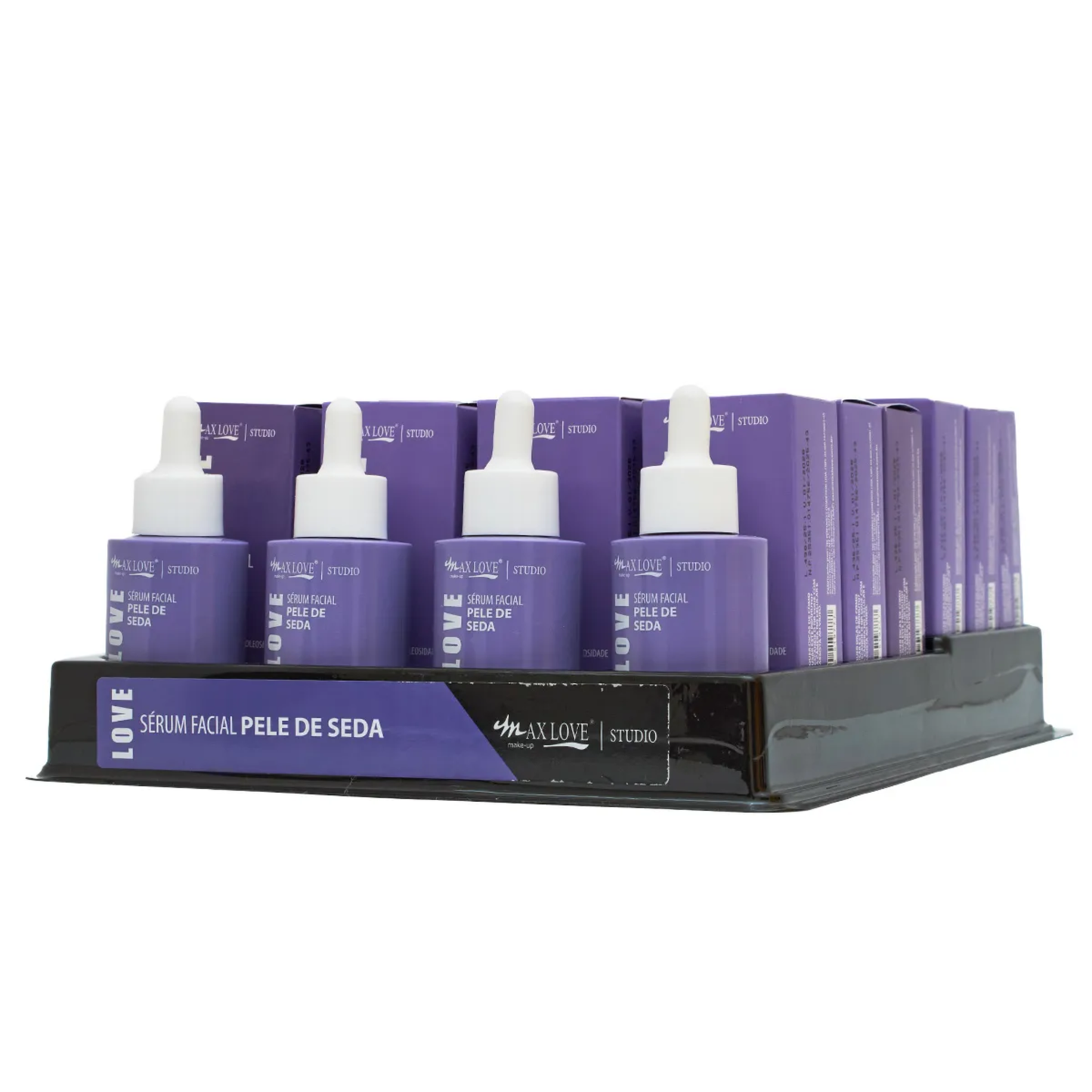 BOX C/ 24 SERUM FACIAL PELE DE SEDA 30ML MAX LOVE