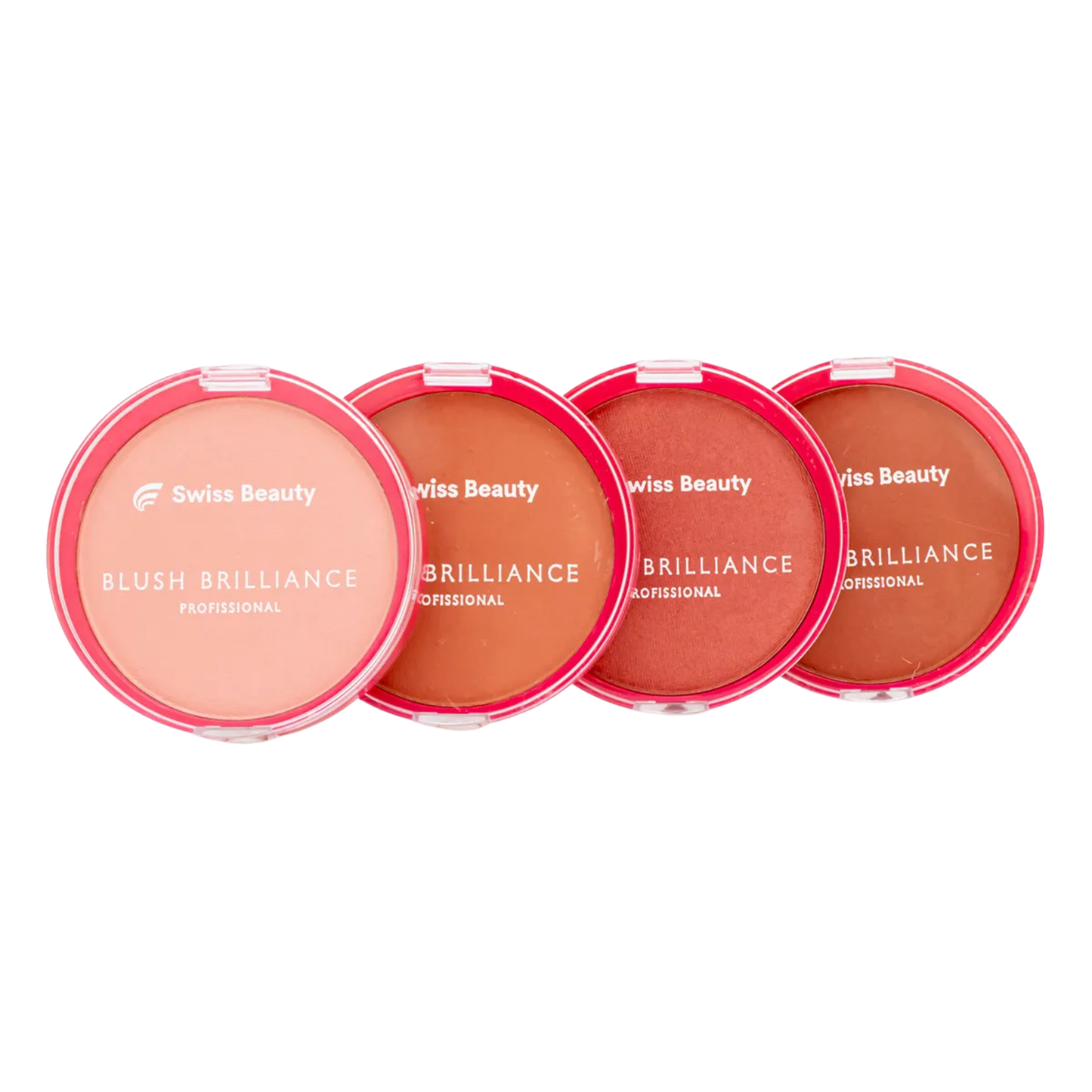 BLUSH COMPACTO BRILLIANCE COR 01 A 04 10G SWISS BEAUTY BELKIT