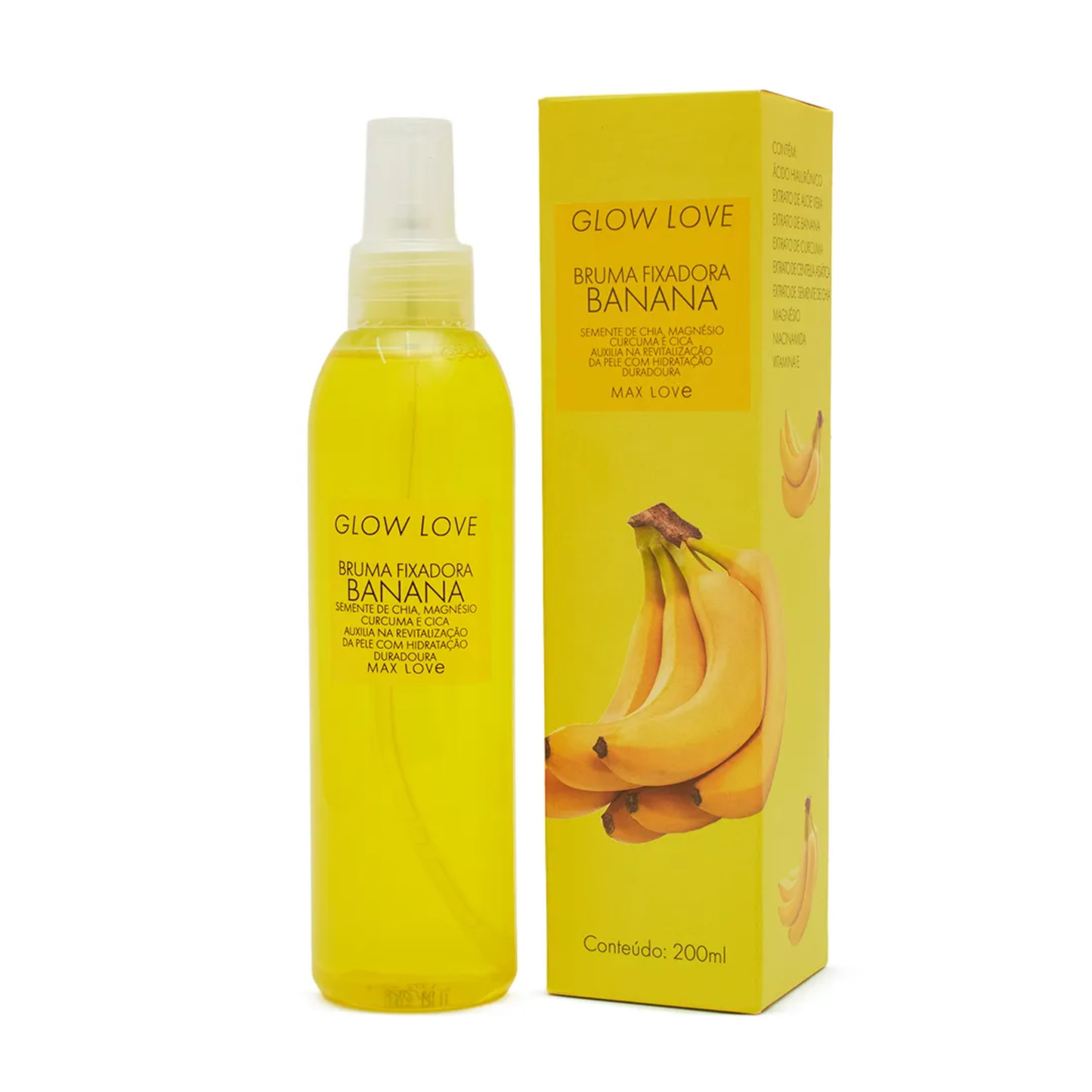 GLOW LOVE BRUMA FIXADORA BANANA 200ML MAX LOVE