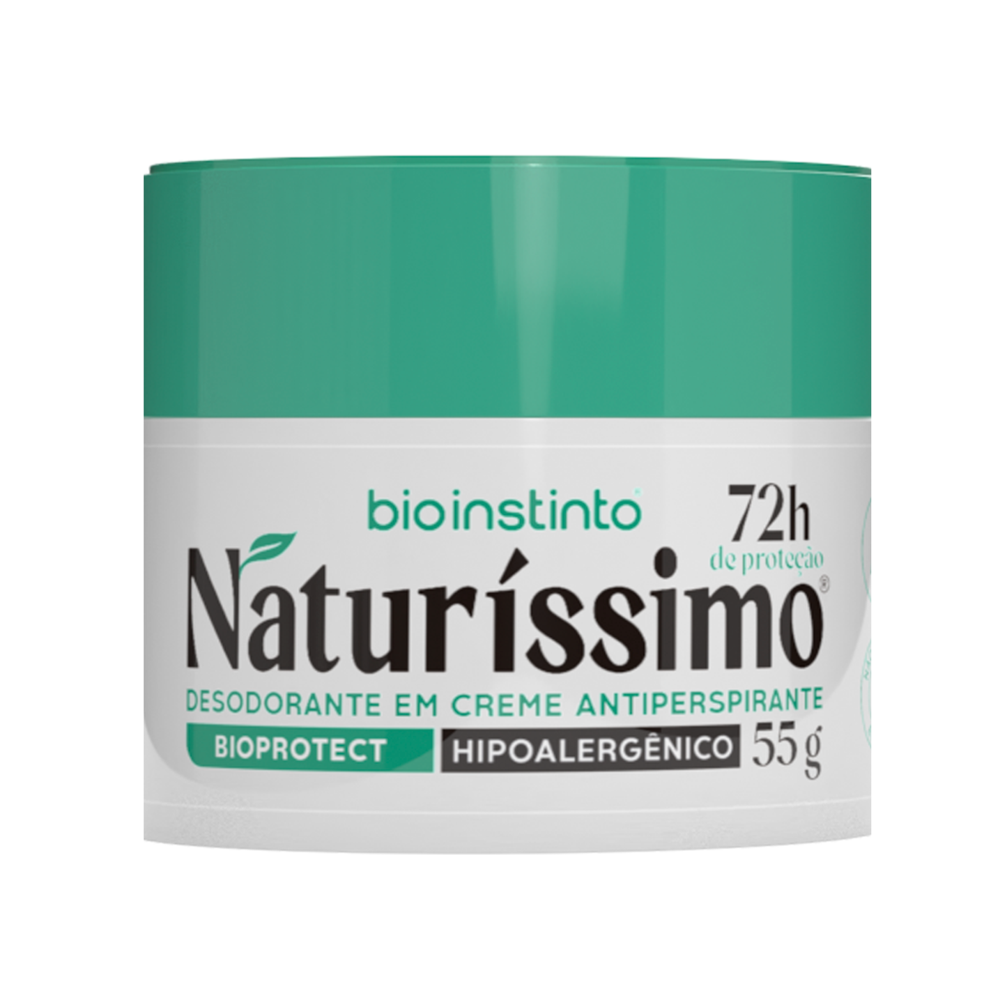 DESODORANTE CREME ANTIPERSPIRANTE NATURISSIMO BIOPROTECT 72 HORAS 55G BIO INSTINTO