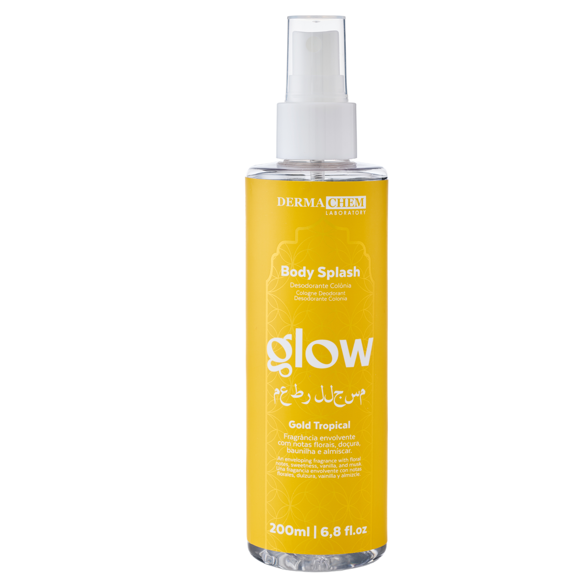 BODY SPLASH GLOW GOLD TROPICAL 200ML DERMACHEM