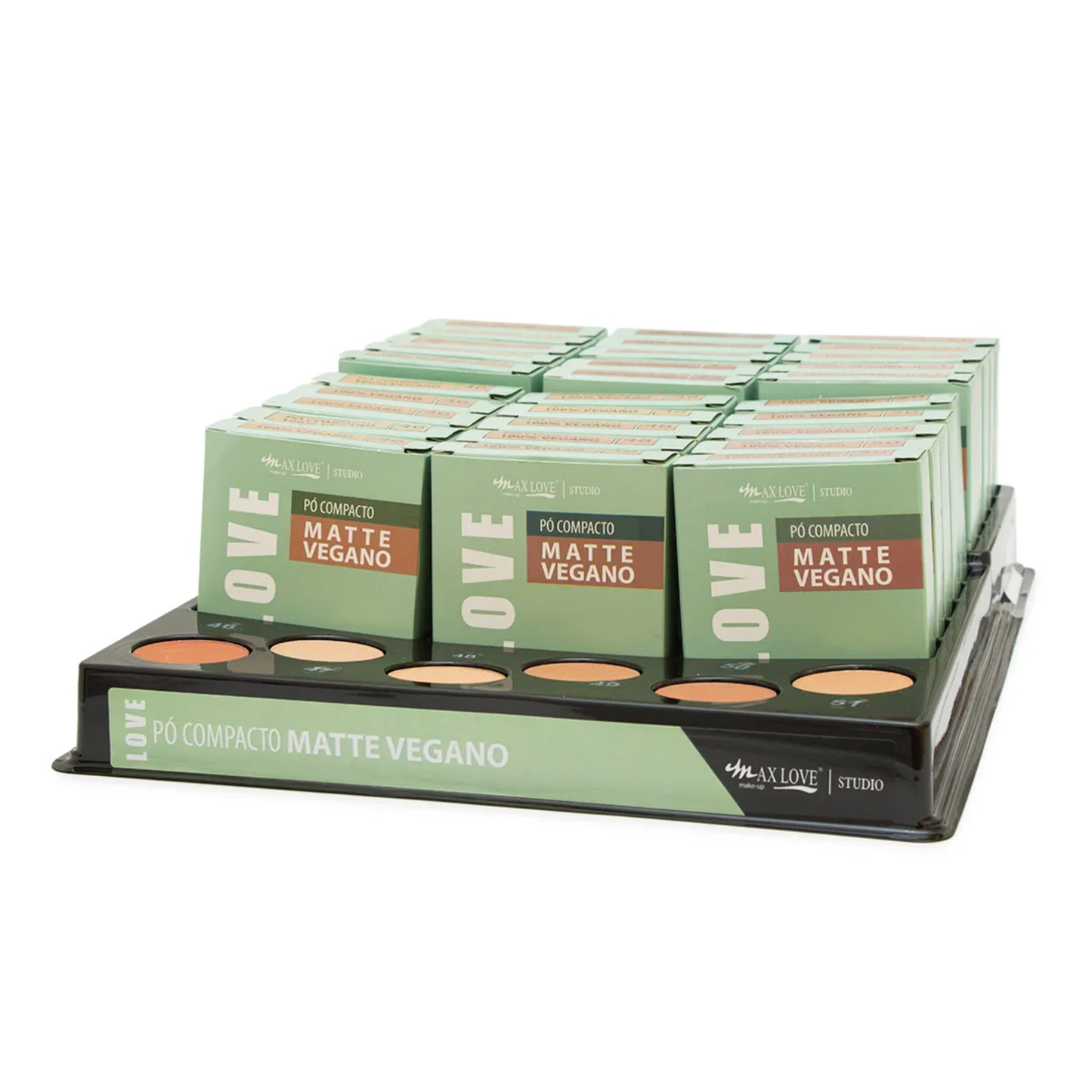 BOX C/ 30 PO COMPACTO VEGANO 40 AO 45 11G MAX LOVE