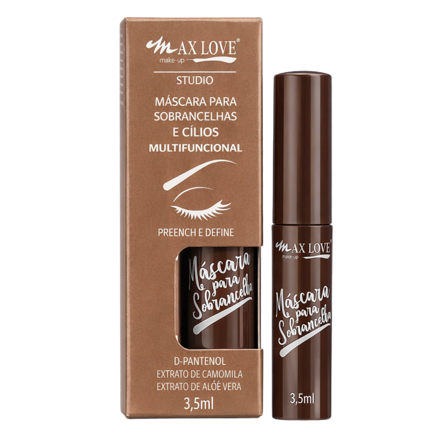 MASCARA PARA SOBRANCELHA E CILIOS MULTIFUNCIONAL COR 31 MAX LOVE