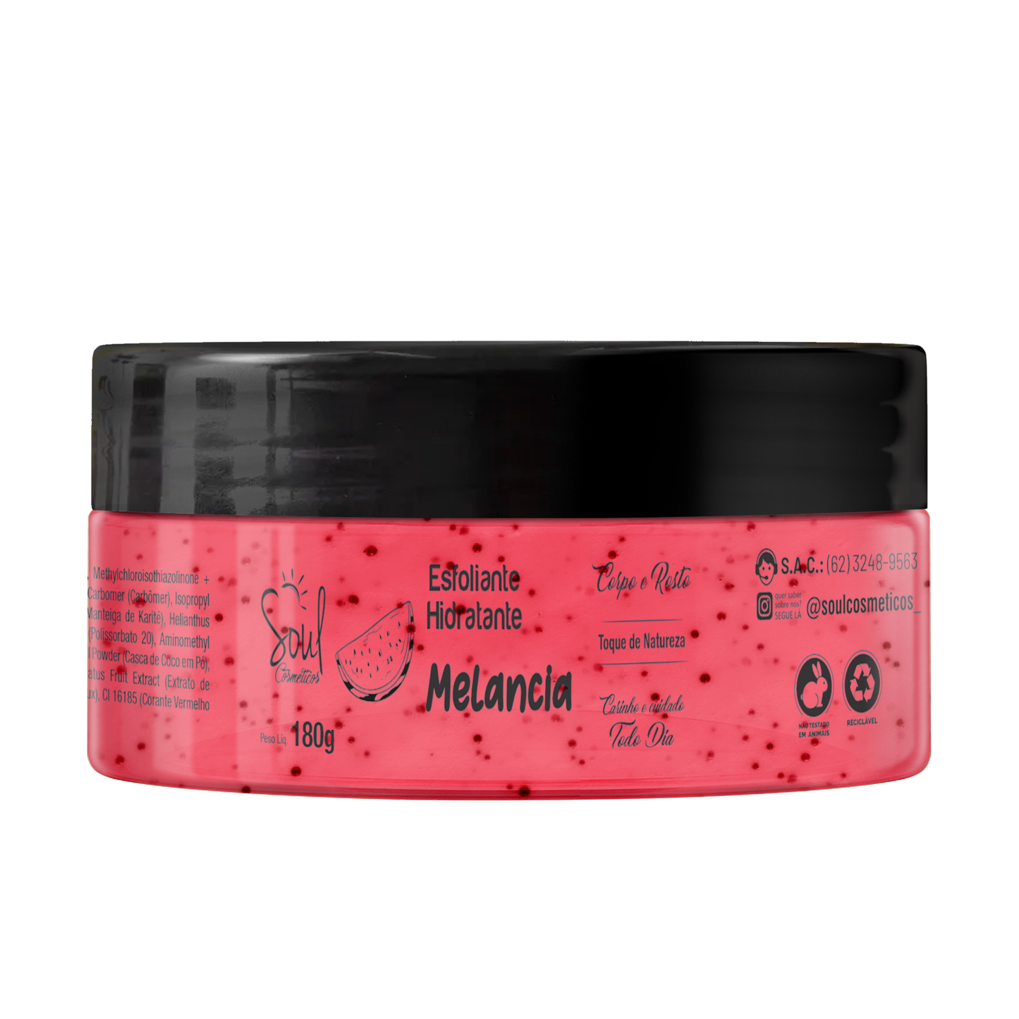 HIDRATANTE ESFOLIANTE MELANCIA 180G SOUL