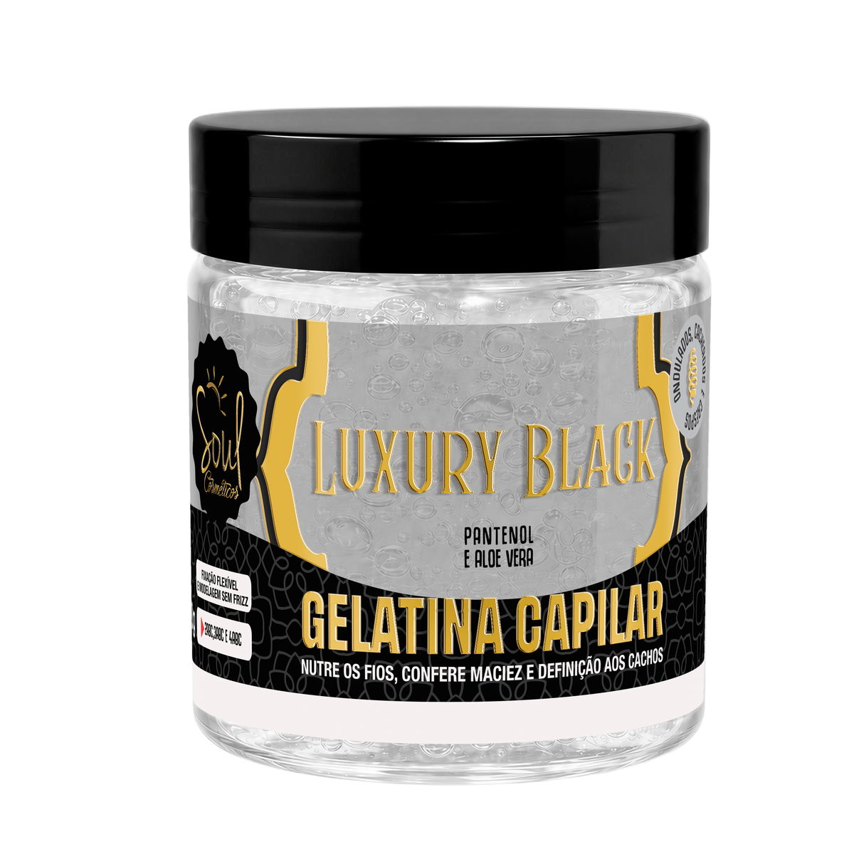 GELATINA CAPILAR LUXURY BLACK 500G SOUL