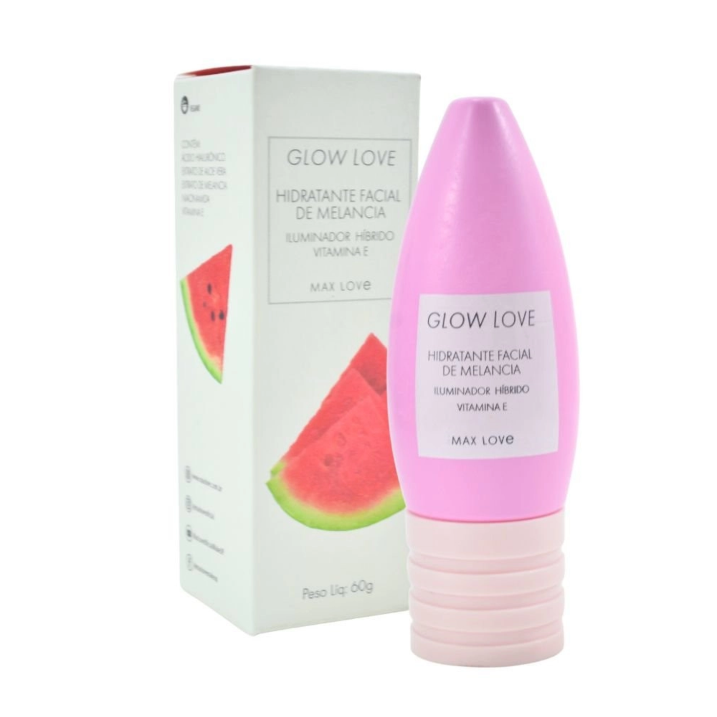 BOX C/ 36 GLOW LOVE HIDRATANTE FACIAL DE MELANCIA 60G MAX LOVE