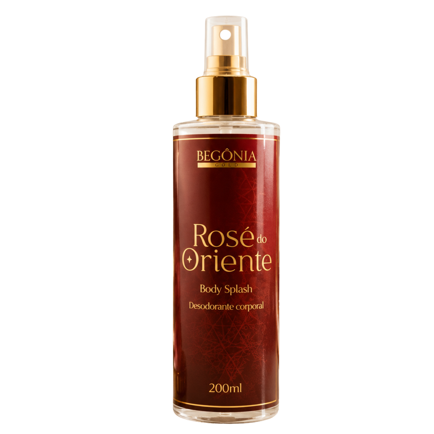 BODY SPLASH DESODORANTE CORPORAL ROSE DO ORIENTE GOLD 200ML BEGONIA