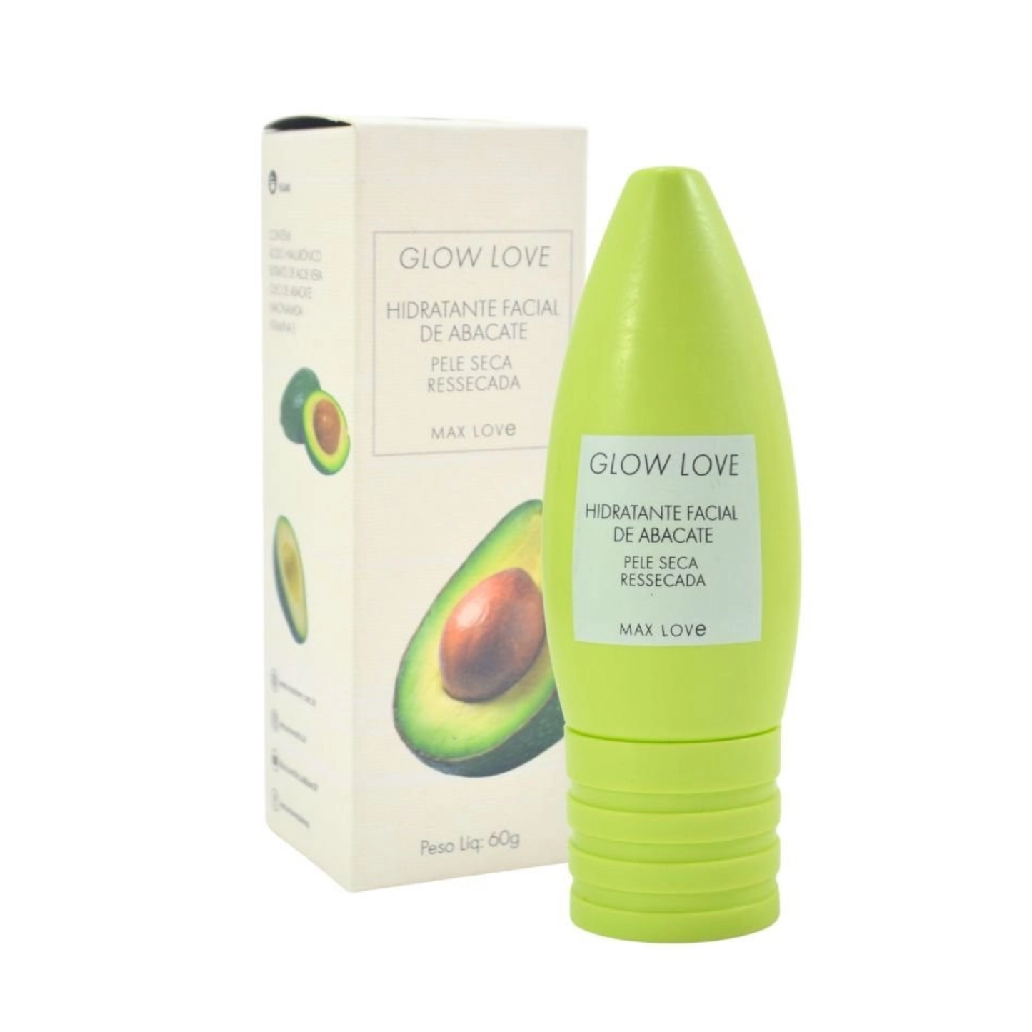 BOX C/ 36 GLOW LOVE HIDRATANTE FACIAL DE ABACATE 60G MAX LOVE