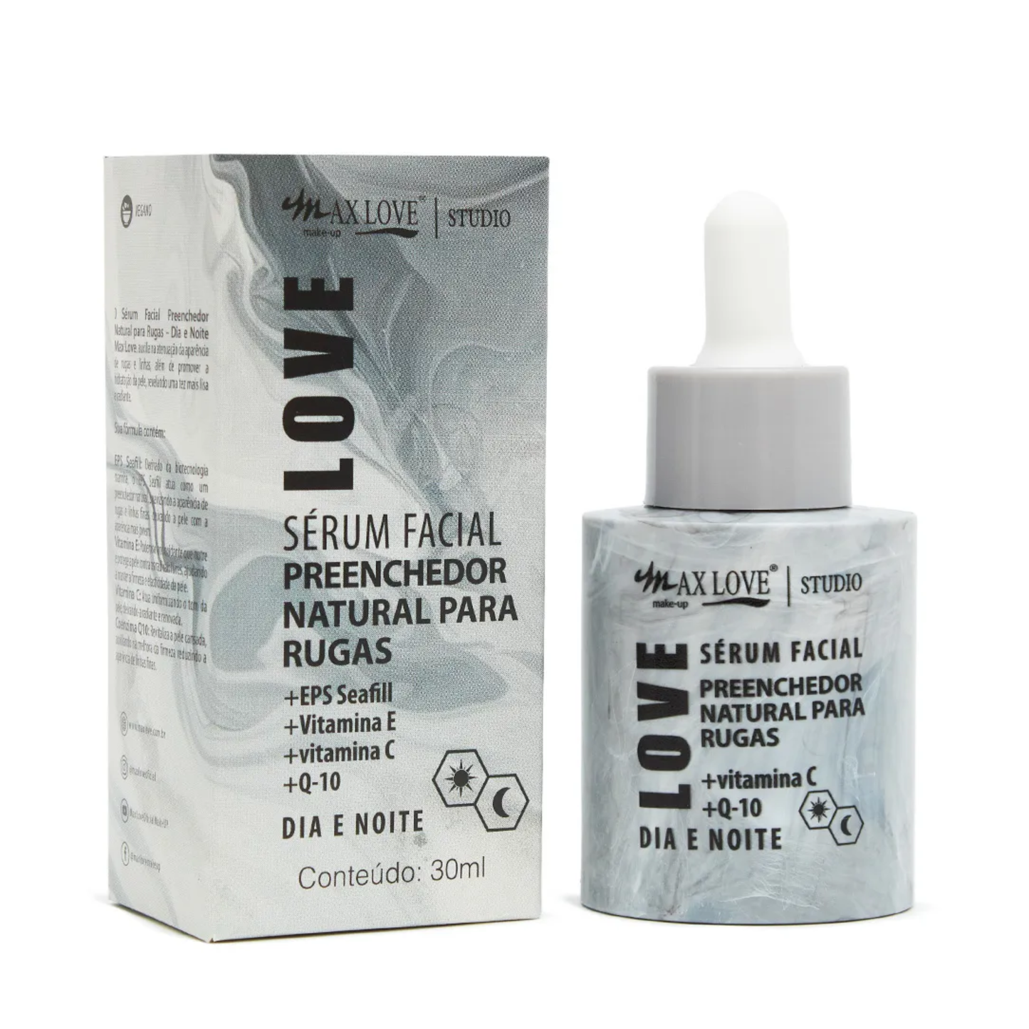 BOX C/ 24 SERUM FACIAL PREENCHEDOR PARA RUGAS 30ML MAX LOVE