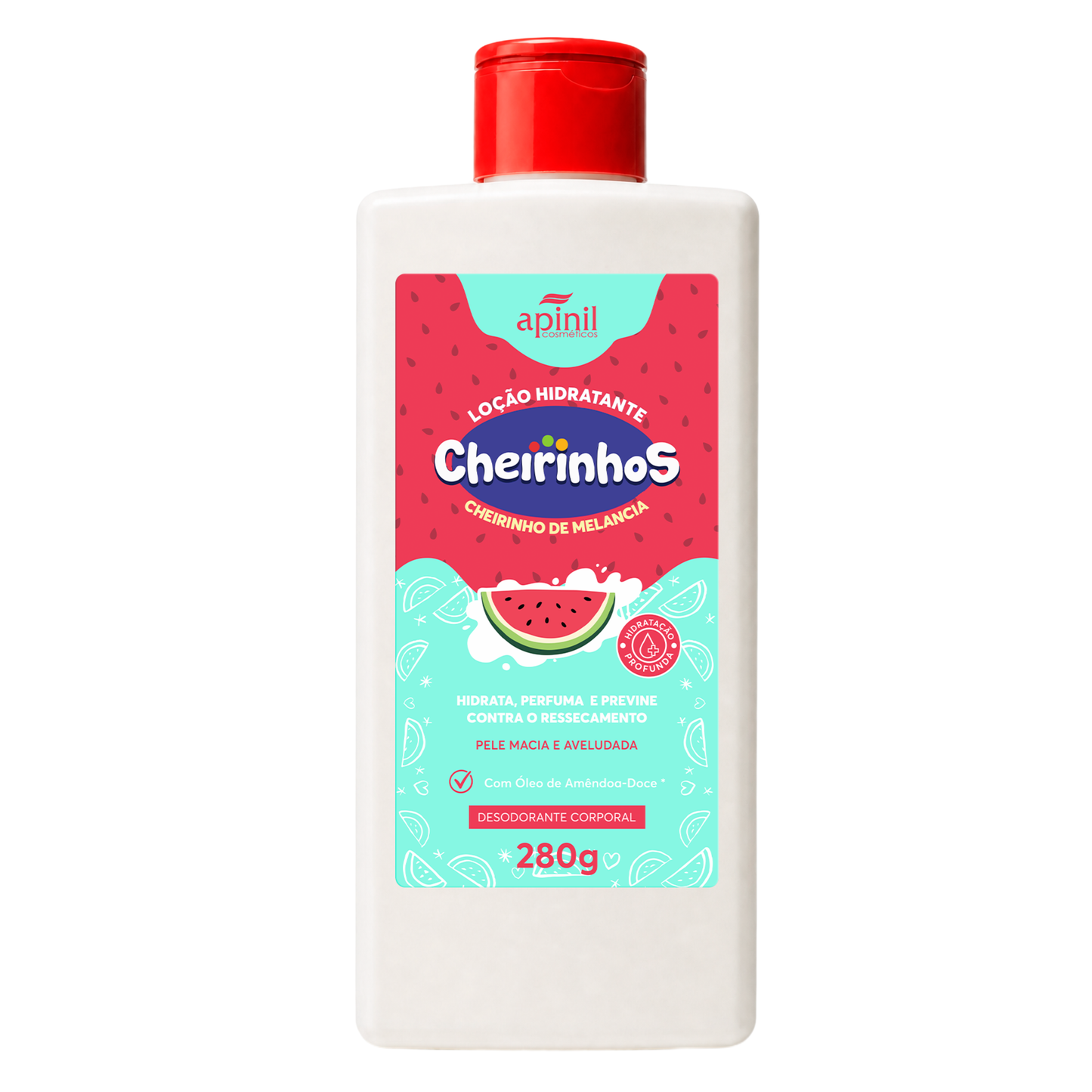 LOCAO HIDRATANTE CHEIRINHOS MELANCIA 280G APINIL