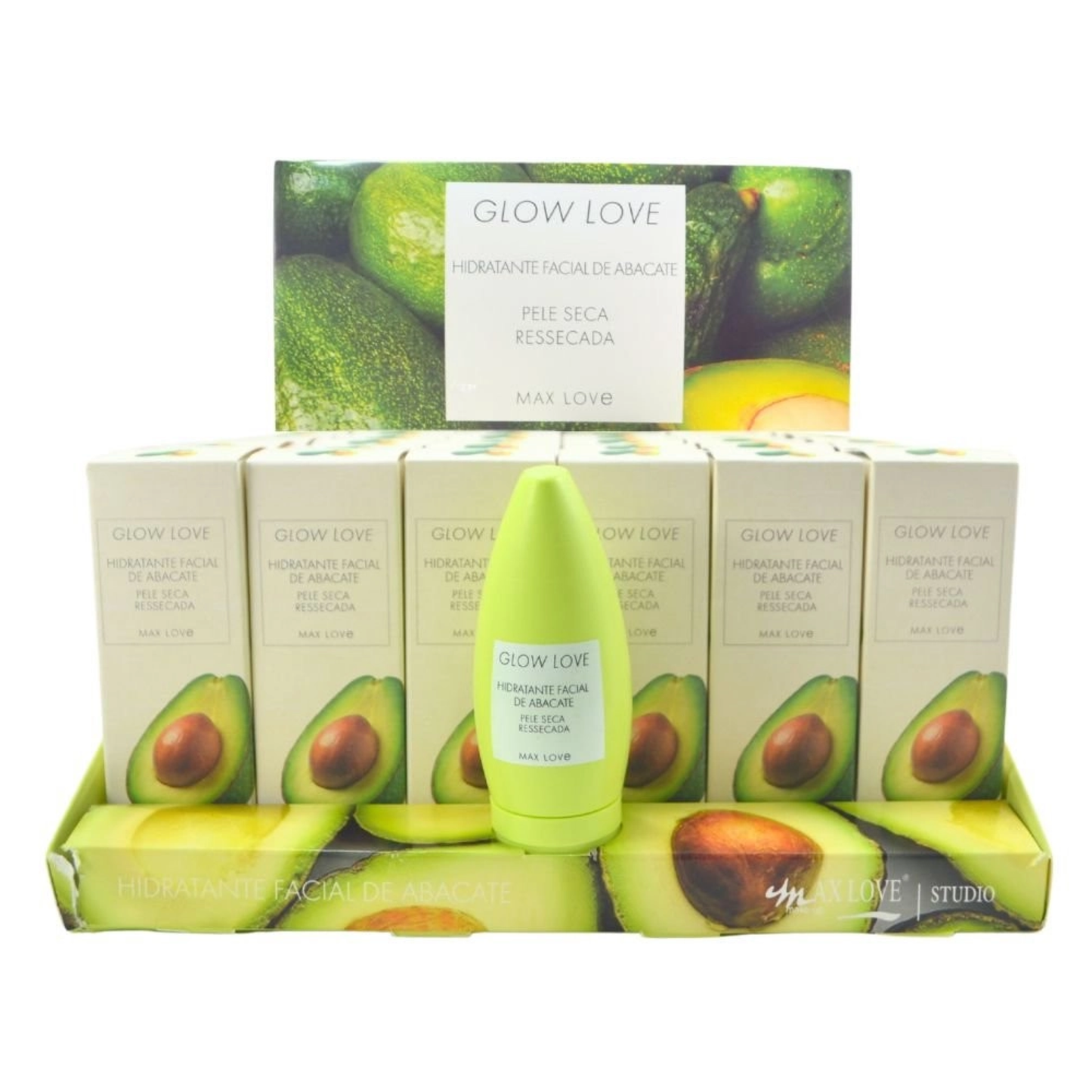 BOX C/ 36 GLOW LOVE HIDRATANTE FACIAL DE ABACATE 60G MAX LOVE