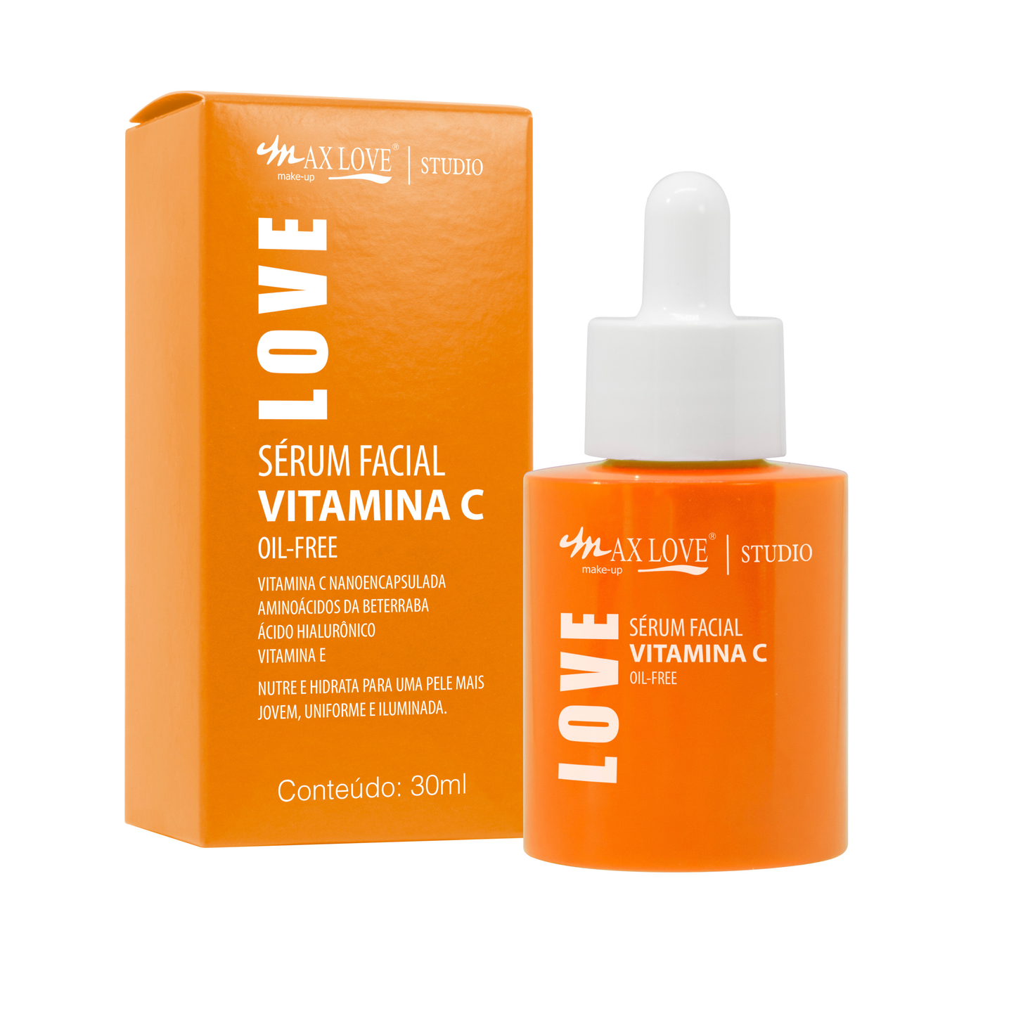 BOX C/ 24 SERUM FACIAL VITAMINA C 30ML MAX LOVE